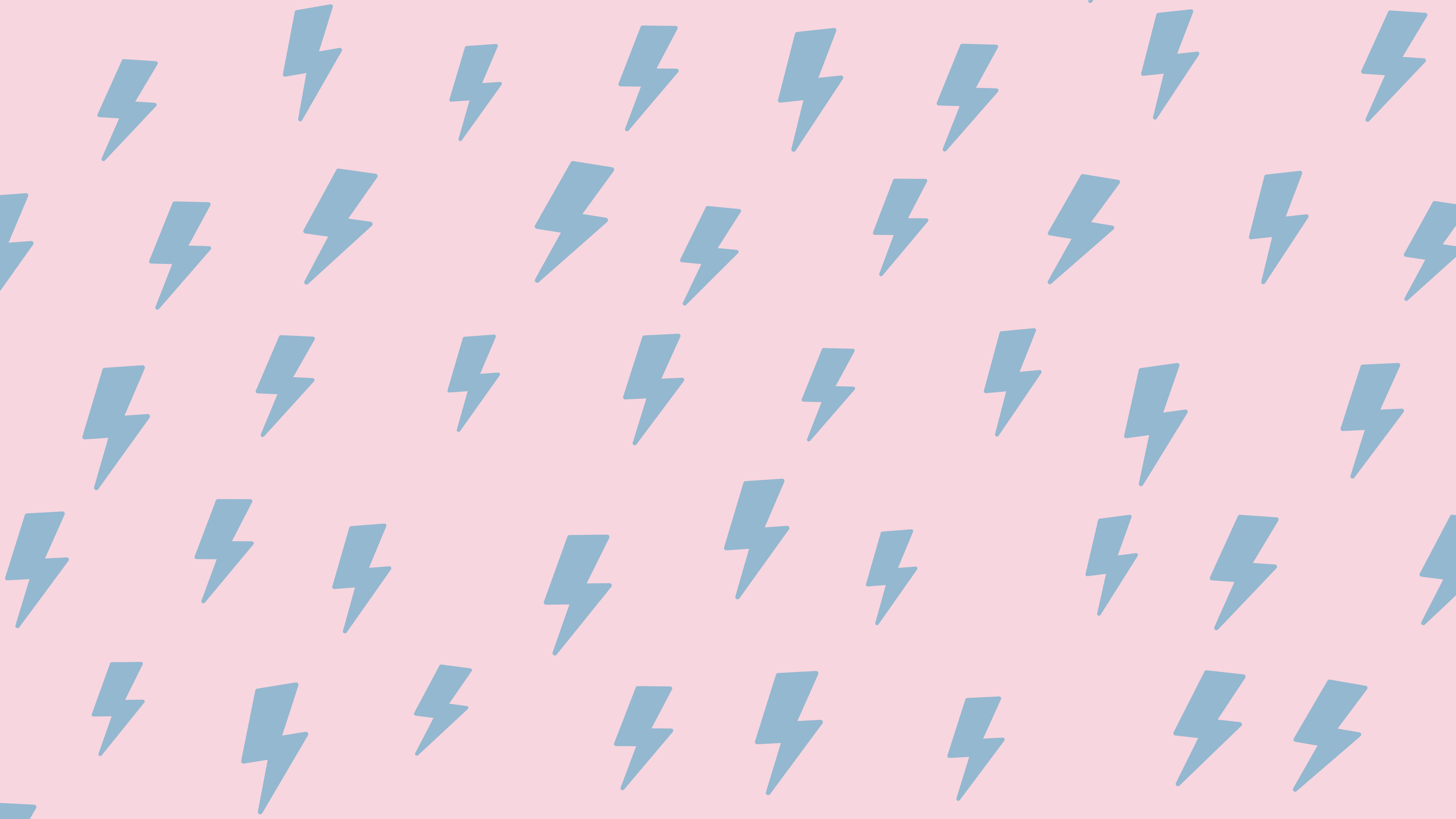 Danish Pastel Lightning Bolt Pattern desktop wallpaper in 4K