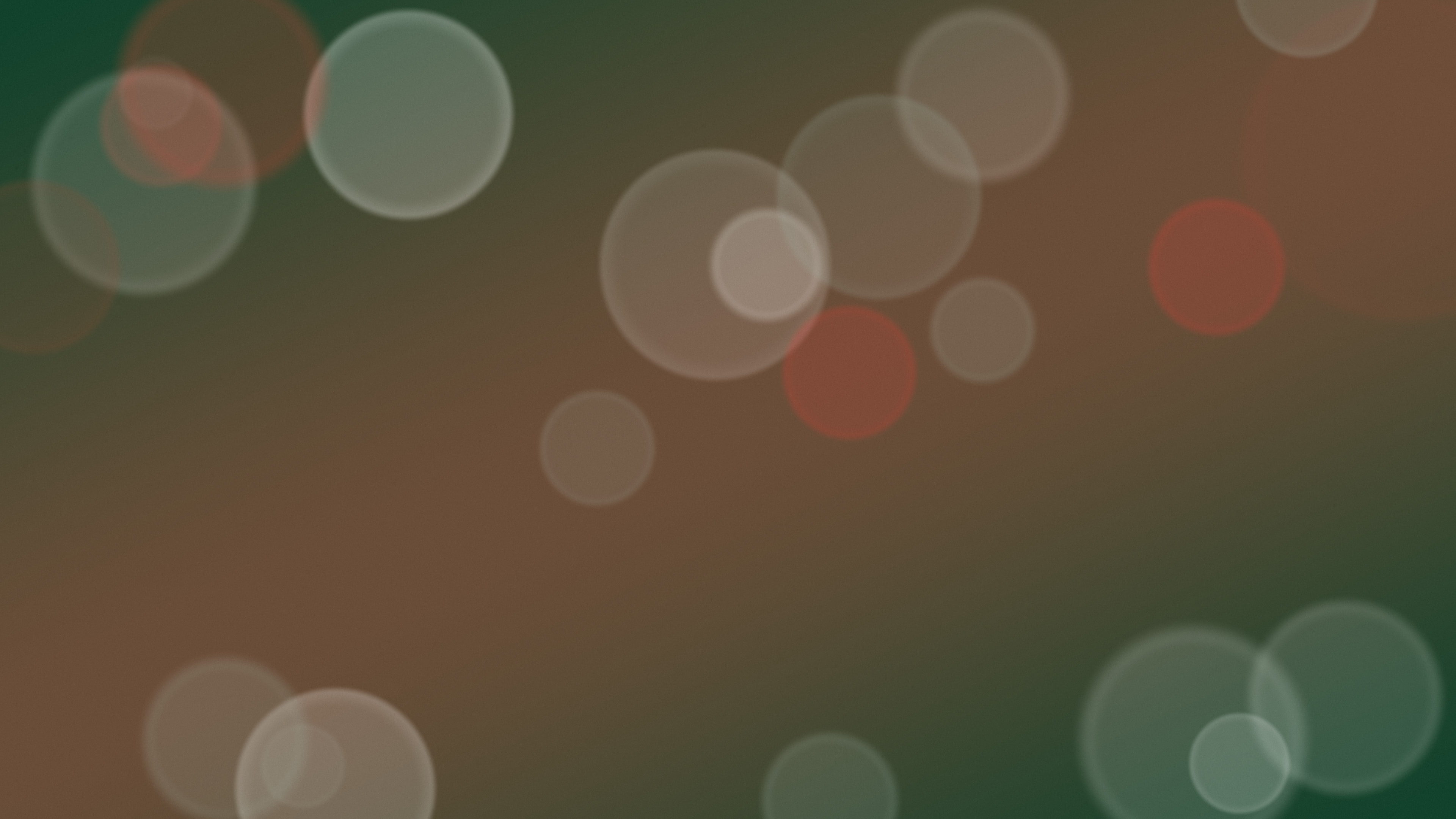 Dark Green and Red Bokeh Lights desktop wallpaper in 4K