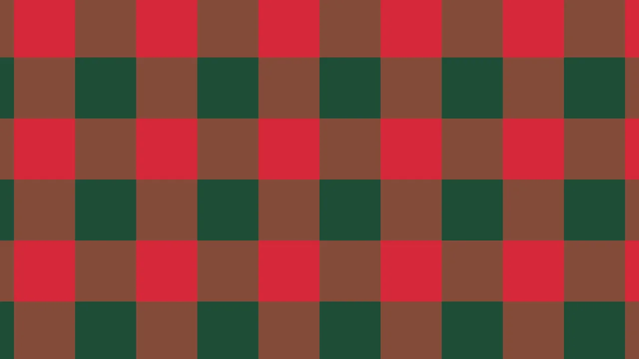 Dark Green and Red Buffalo Check Plaid desktop wallpaper in 4K