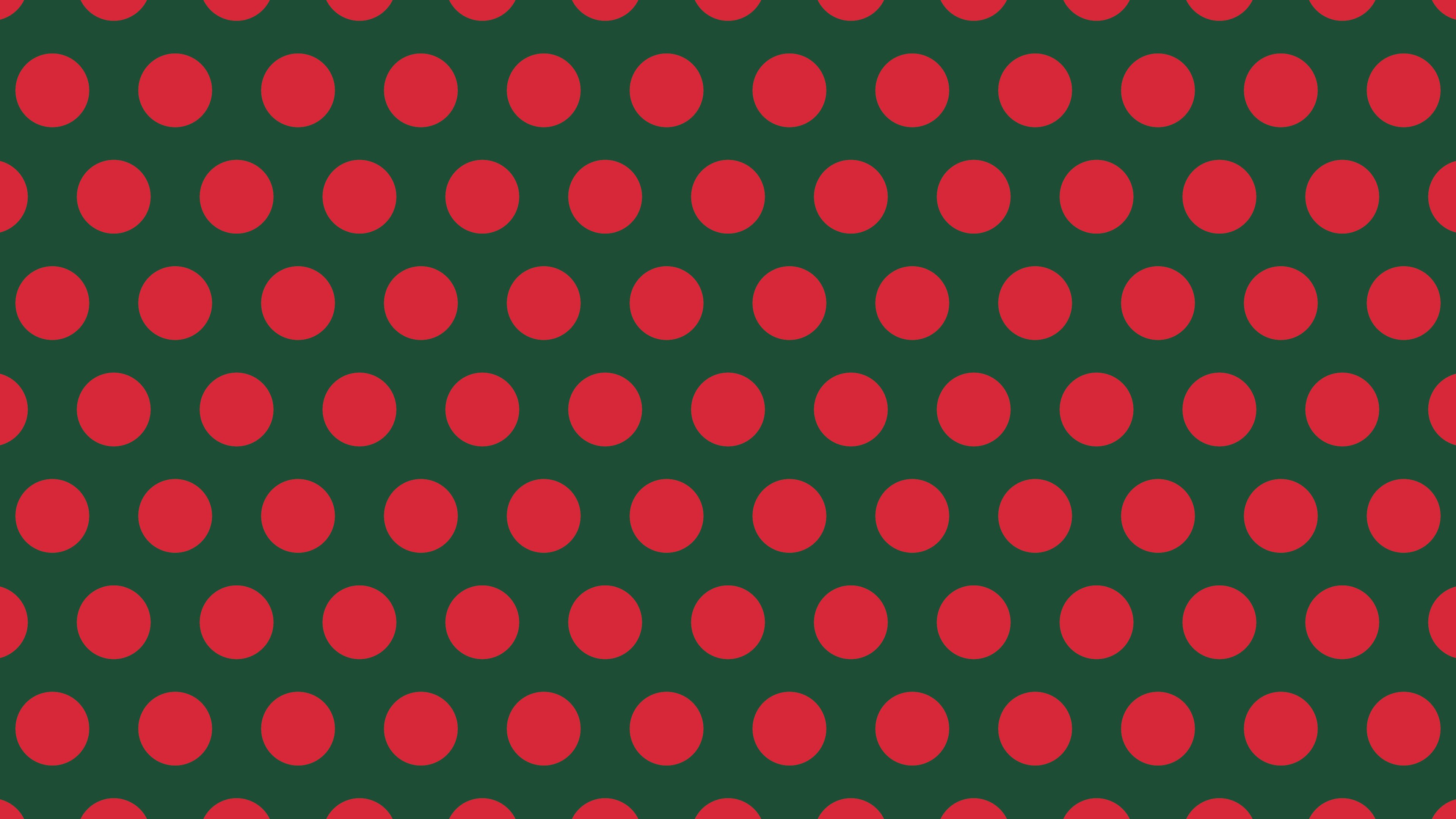 Dark Green and Red Polka Dot desktop wallpaper in 4K