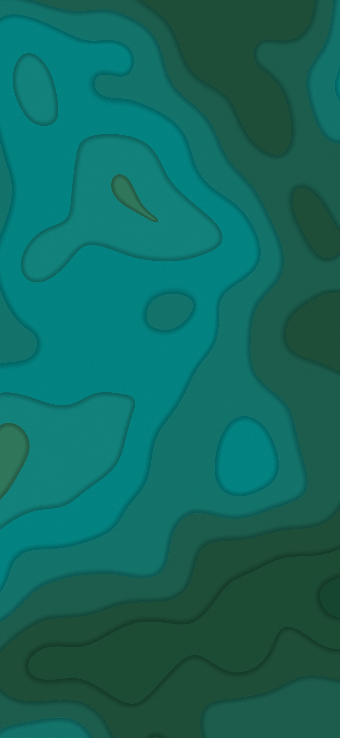 Dark Green Layered Topographic wallpaper for iPhone and Android