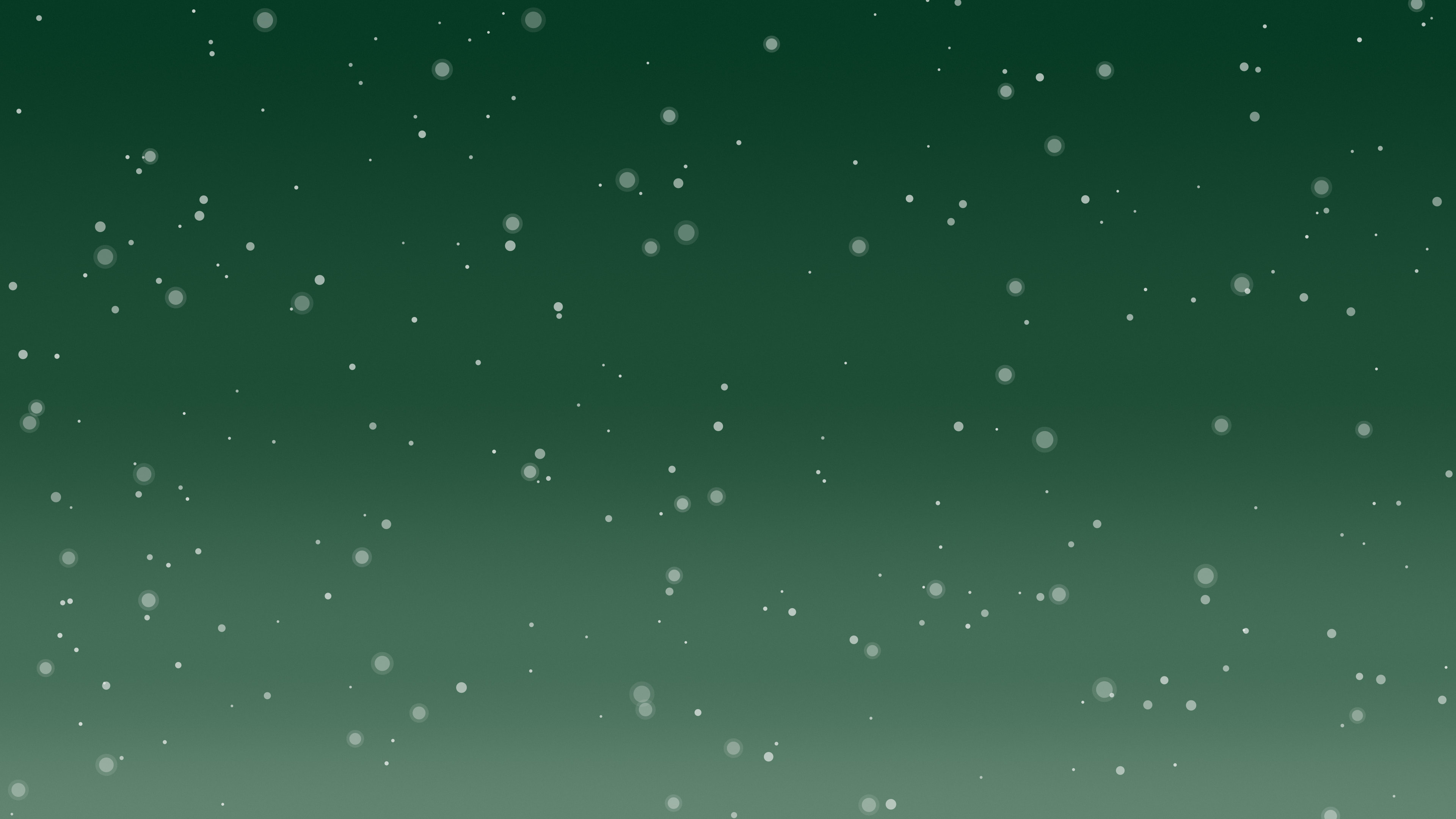 Dark Green Snowfall desktop wallpaper in 4K