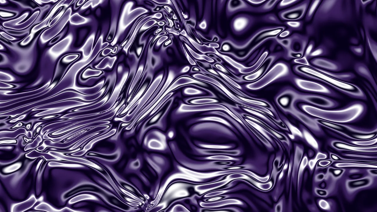 Dark Purple Liquid Chrome desktop wallpaper in 4K