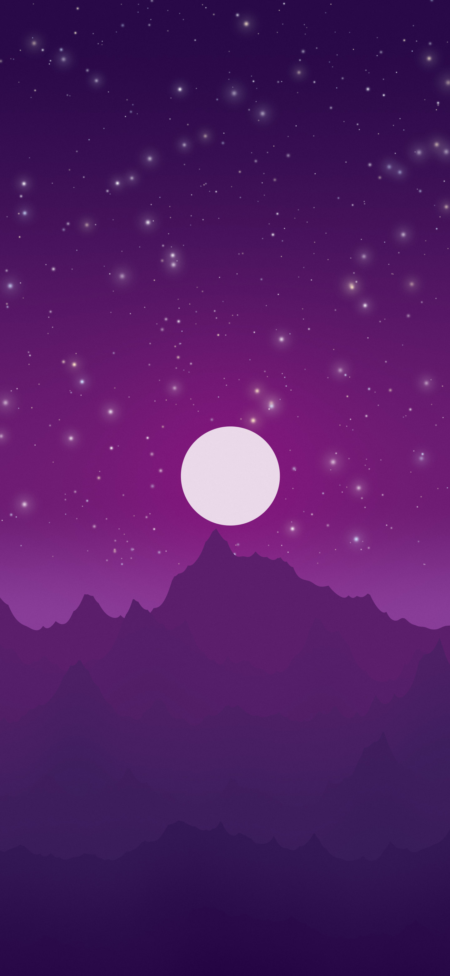 Dark Purple Minimalist Mountain Landscape wallpaper for iPhone and Android