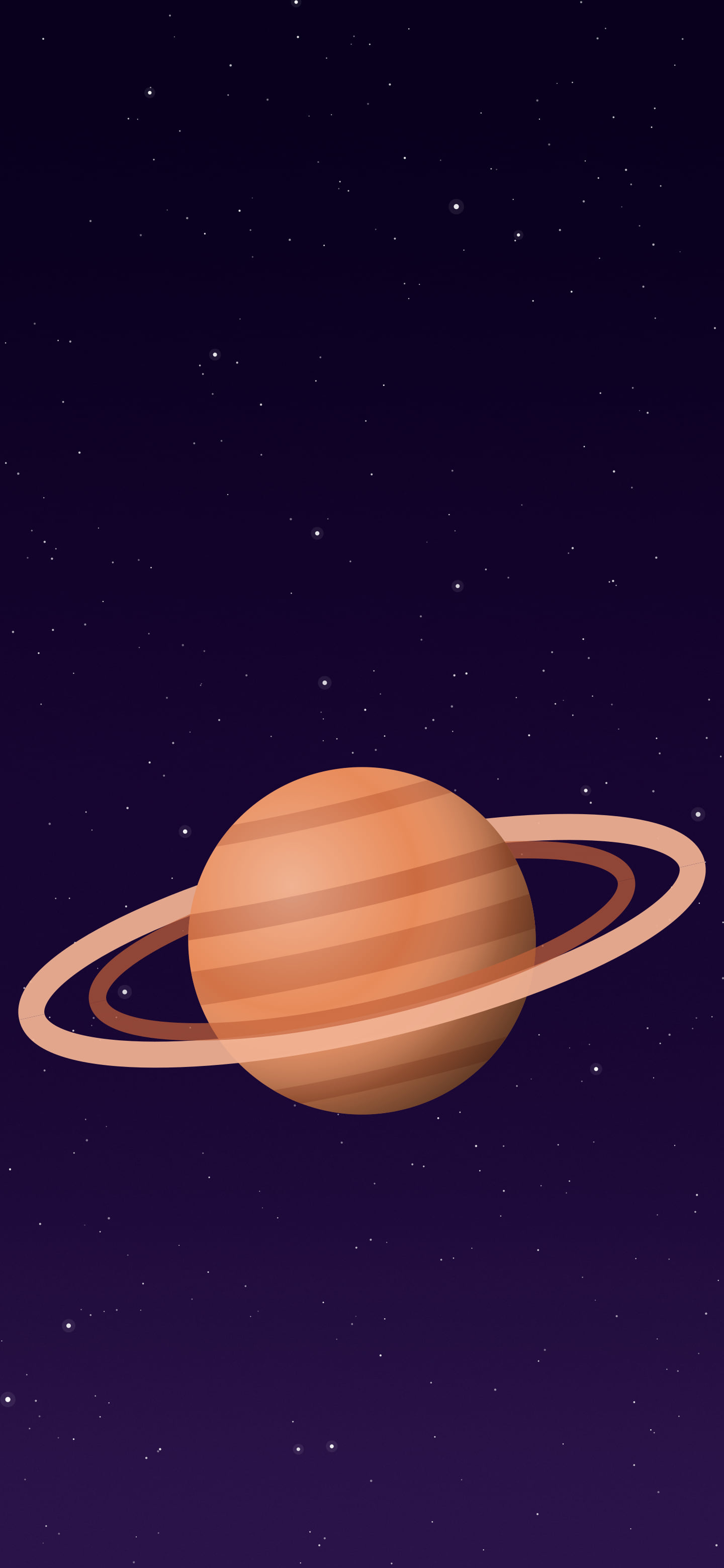 Dark Purple Ringed Planet wallpaper for iPhone and Android