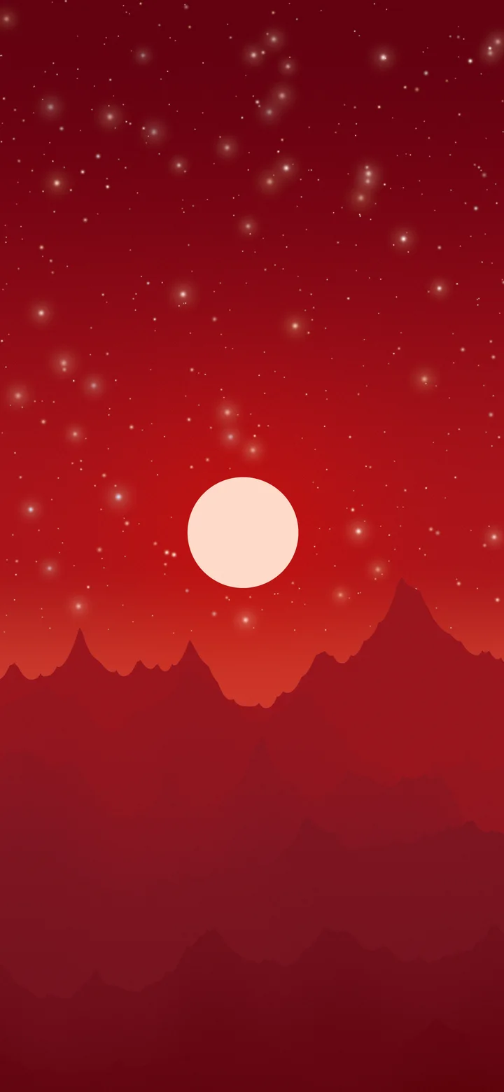 Dark Red Minimalist Mountain Landscape wallpaper for iPhone and Android