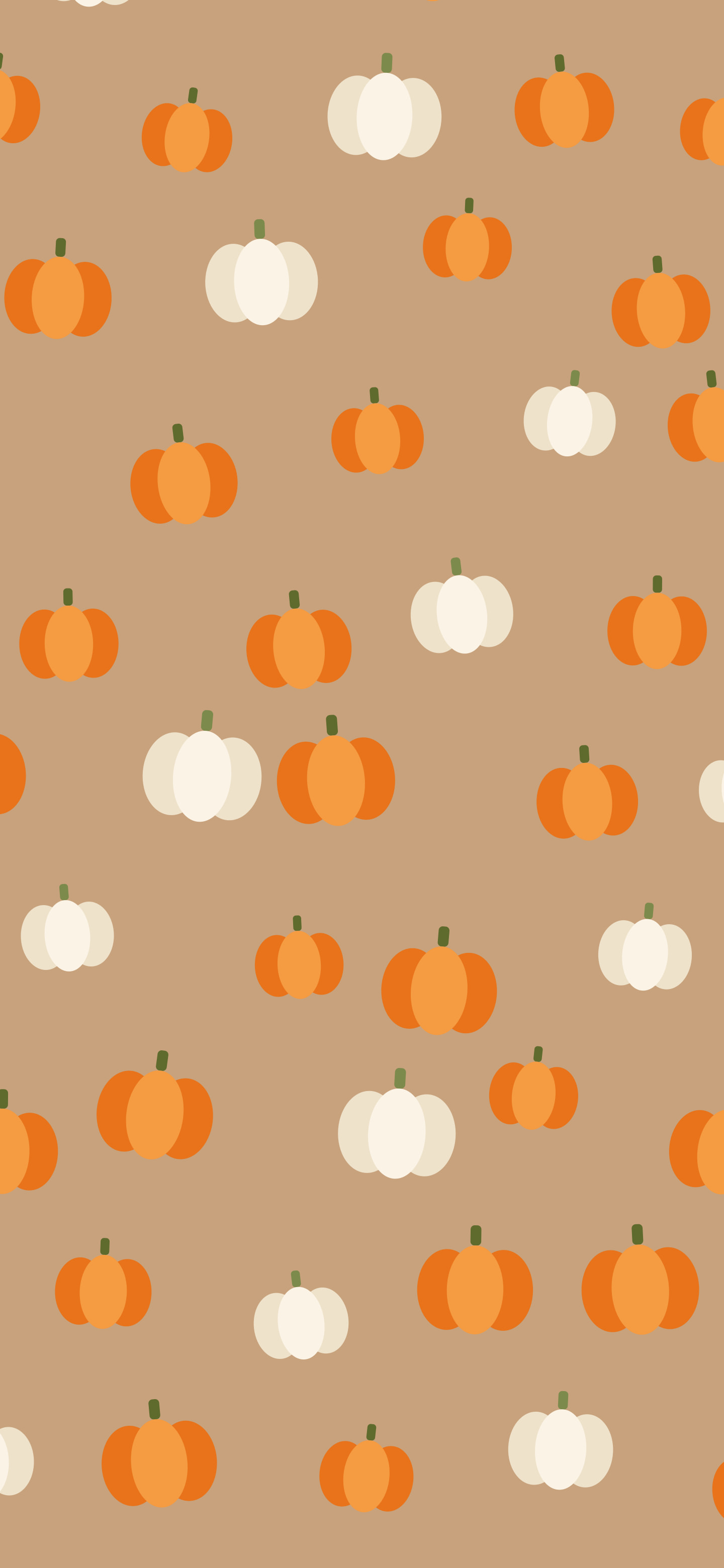 Earth Tone Pumpkin Pattern wallpaper for iPhone and Android