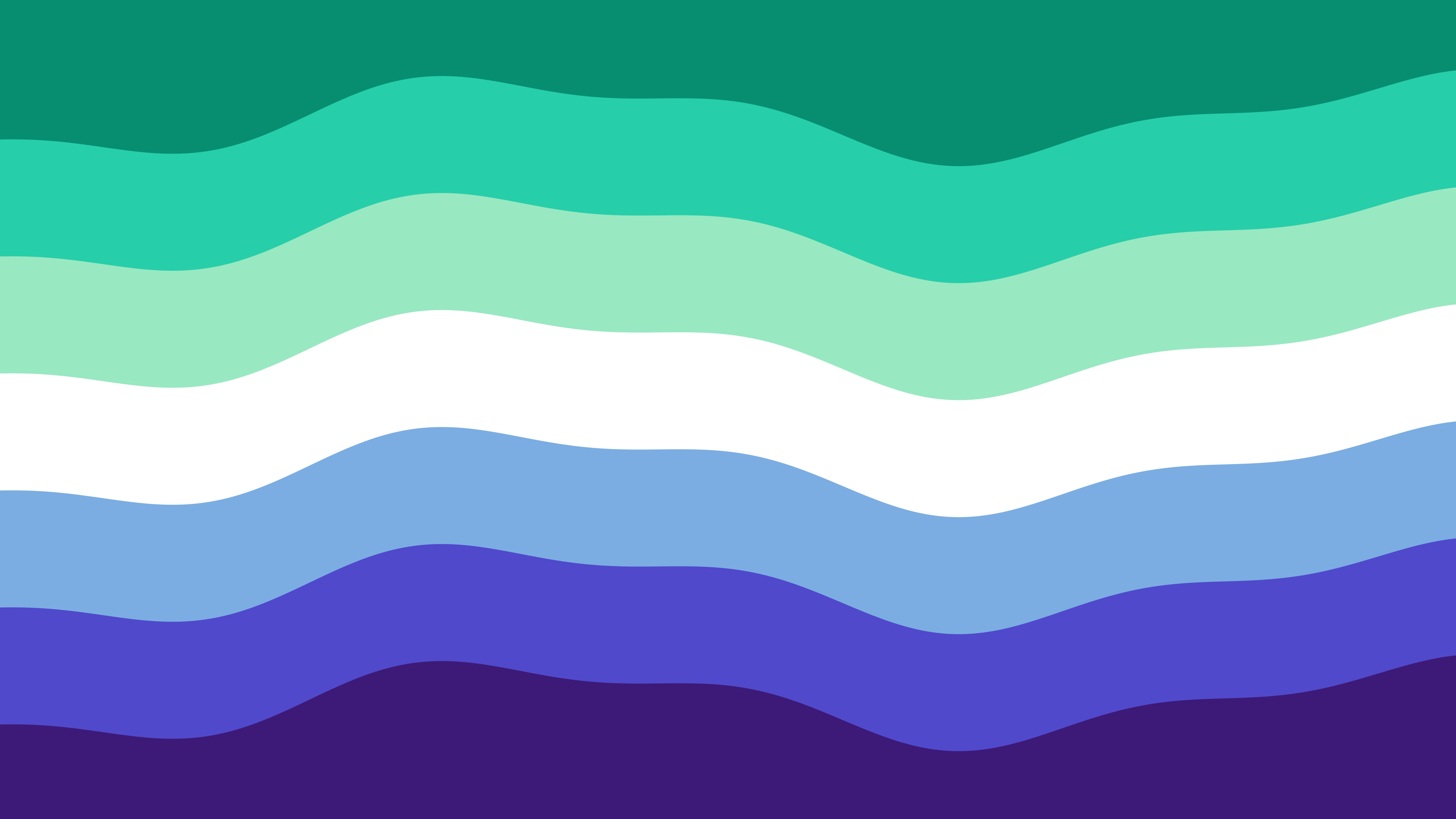 Gay Wavy Pride Flag desktop wallpaper in 4K