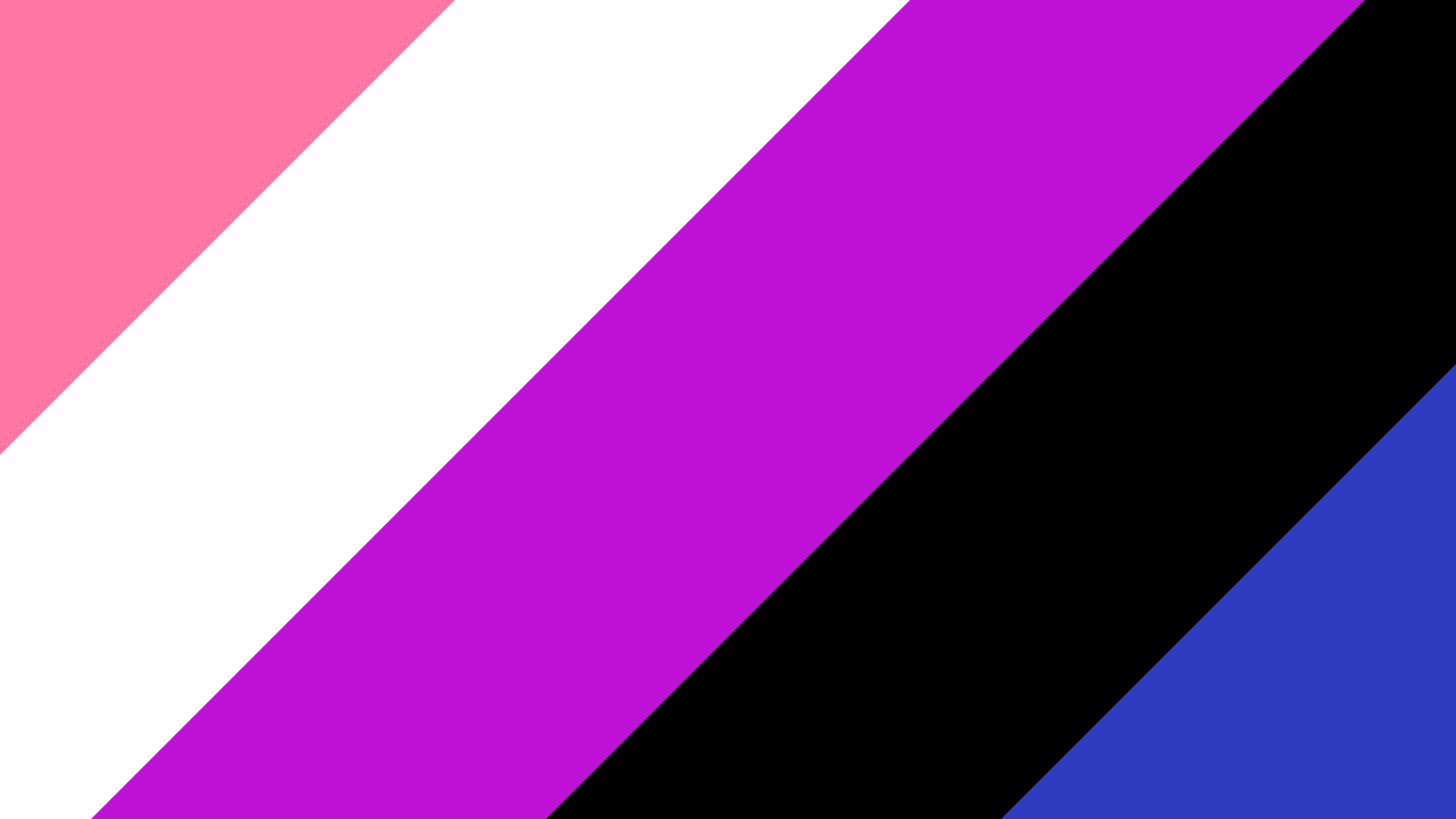 Genderfluid Diagonal Pride Stripes desktop wallpaper in 4K