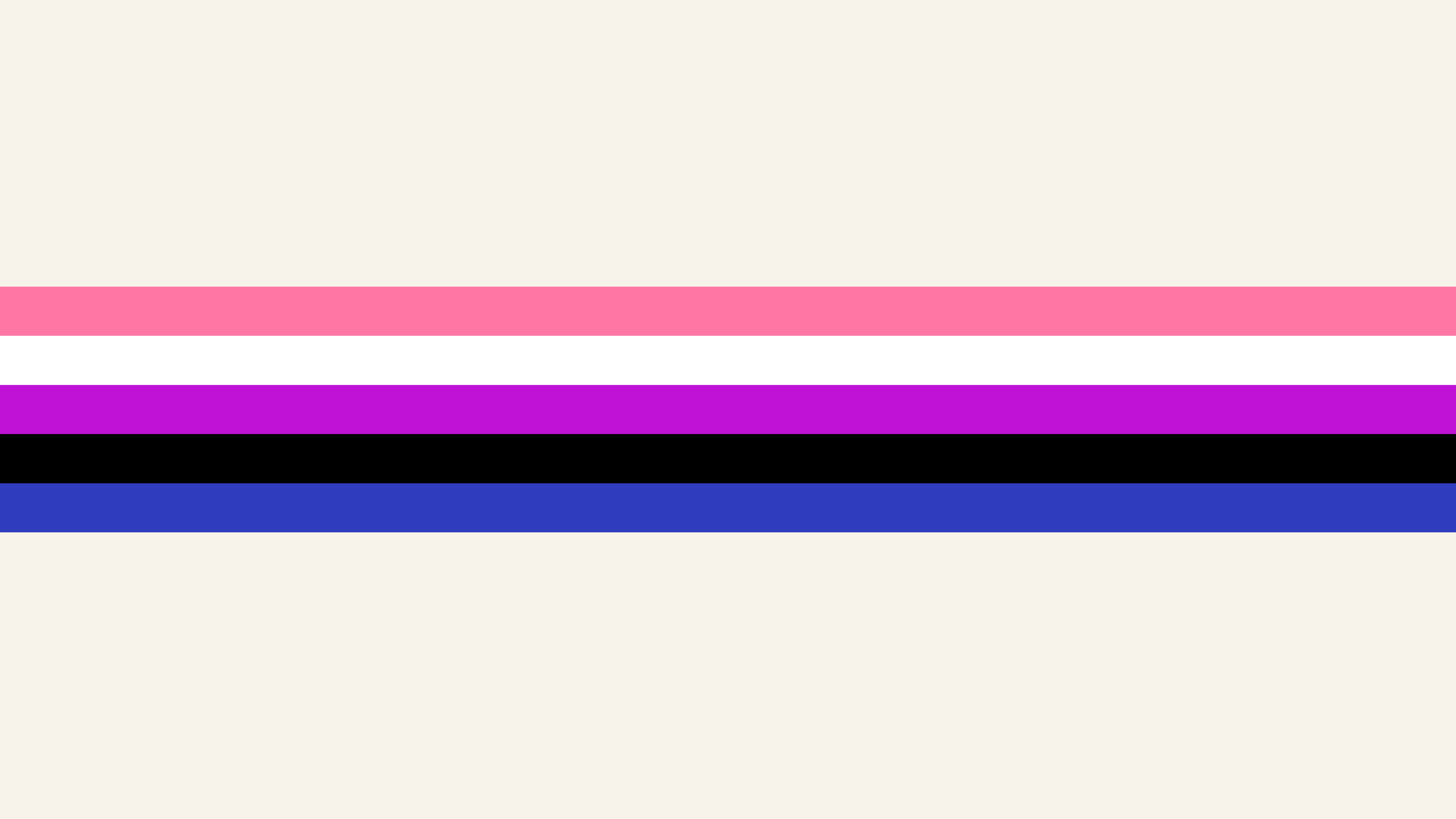 Genderfluid Minimalist Pride Stripe desktop wallpaper in 4K