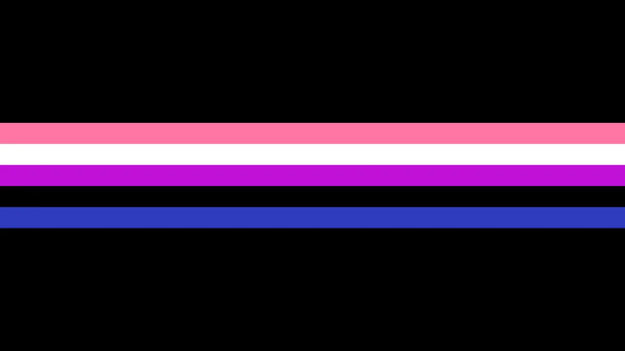 Genderfluid Subtle Pride Stripe desktop wallpaper in 4K