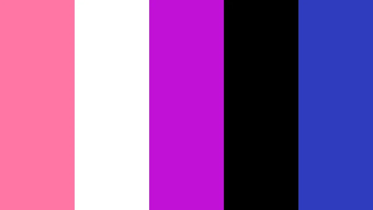 Genderfluid Vertical Pride Stripes desktop wallpaper in 4K