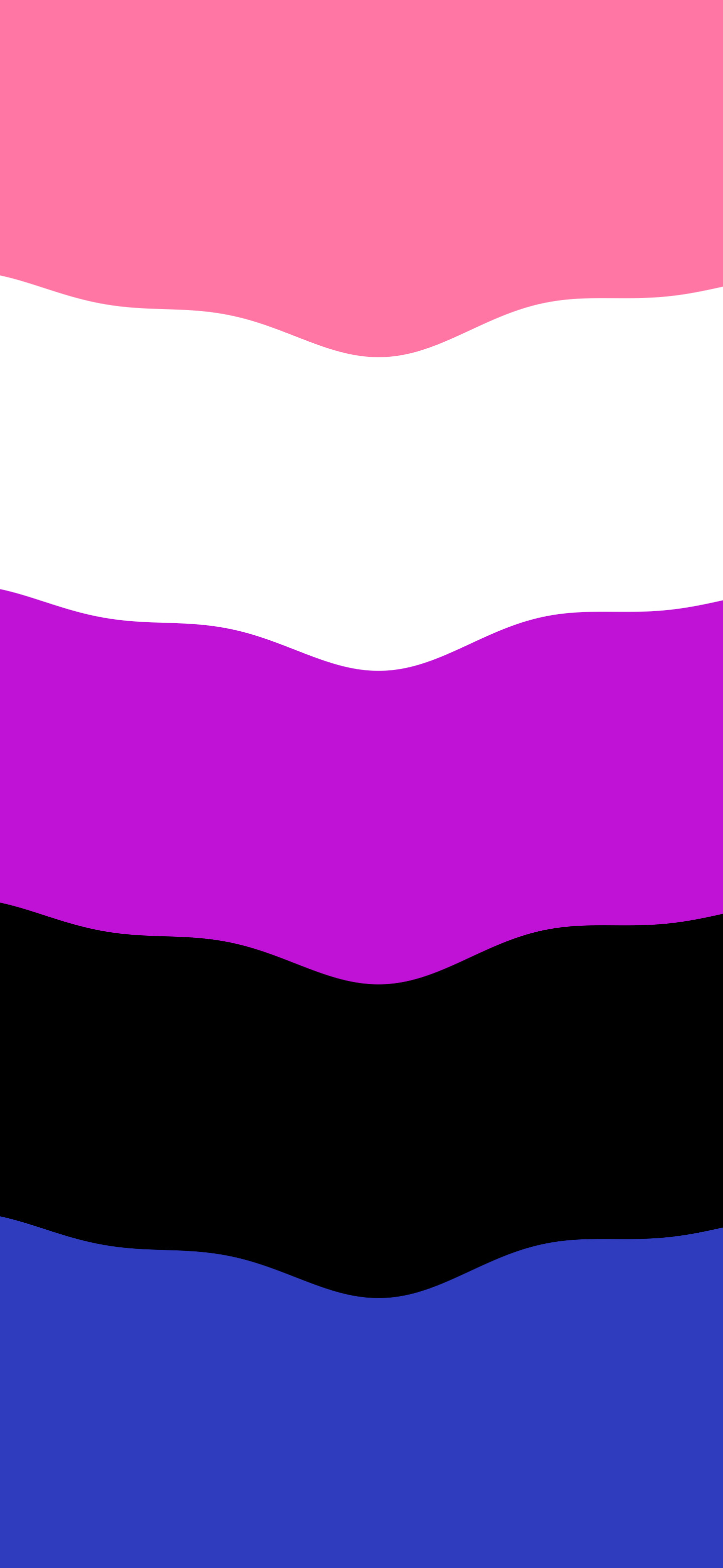 Genderfluid Wavy Pride Flag wallpaper for iPhone and Android