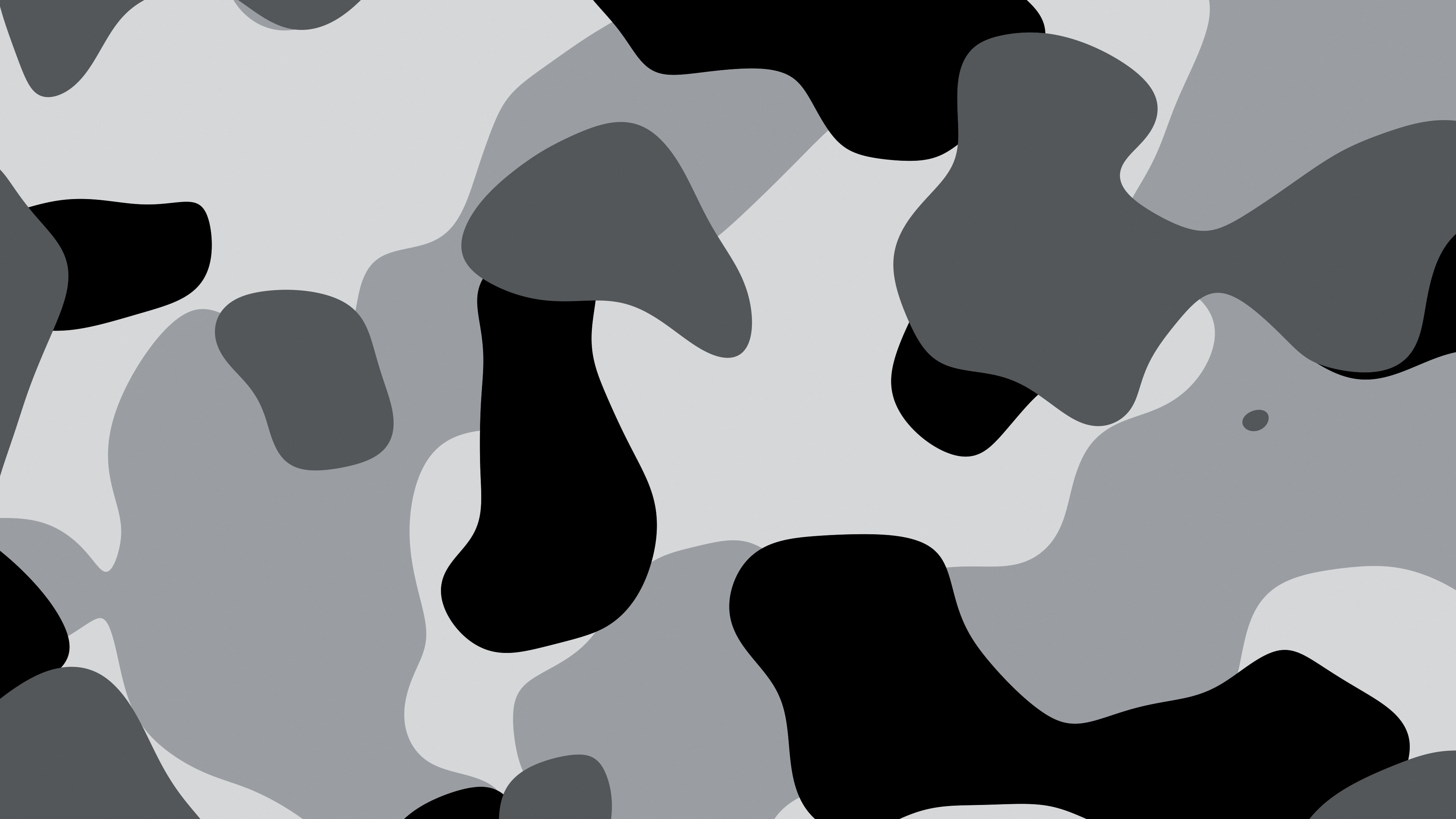 Gray and Black Camo desktop wallpaper in 4K