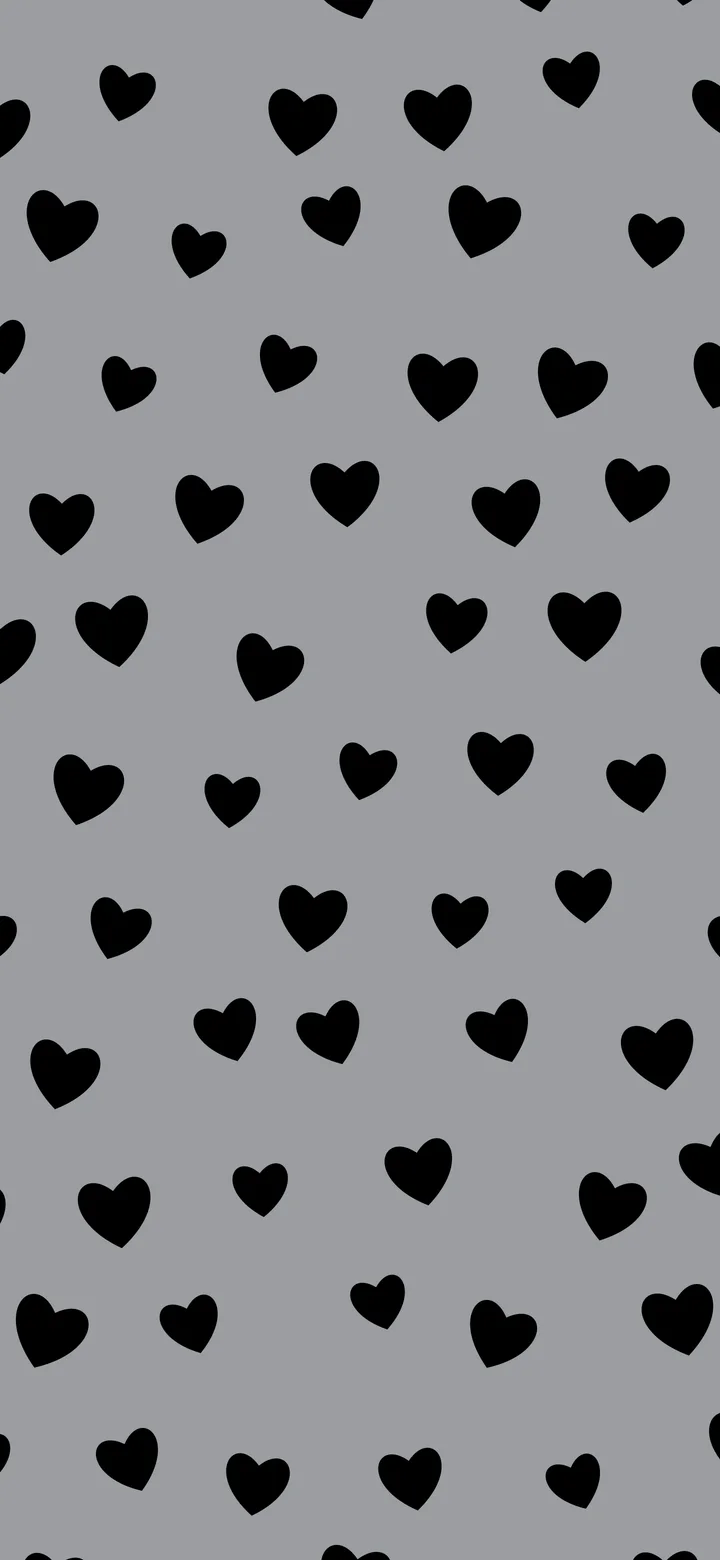 Gray and Black Heart Pattern wallpaper for iPhone and Android