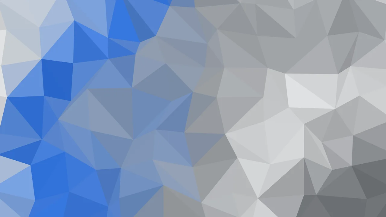 Gray and Blue Low Poly desktop wallpaper in 4K