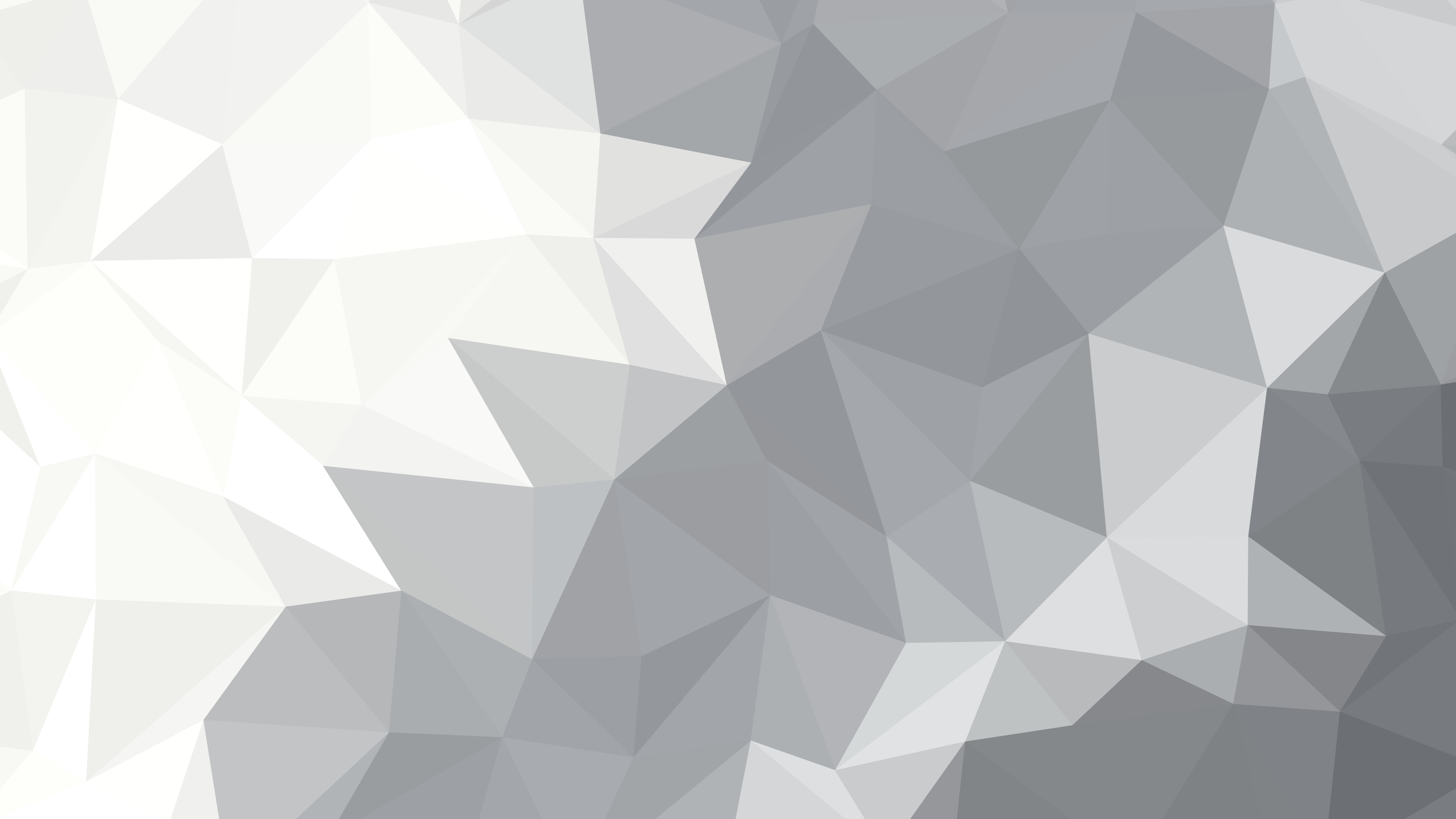 Gray and White Low Poly desktop wallpaper in 4K