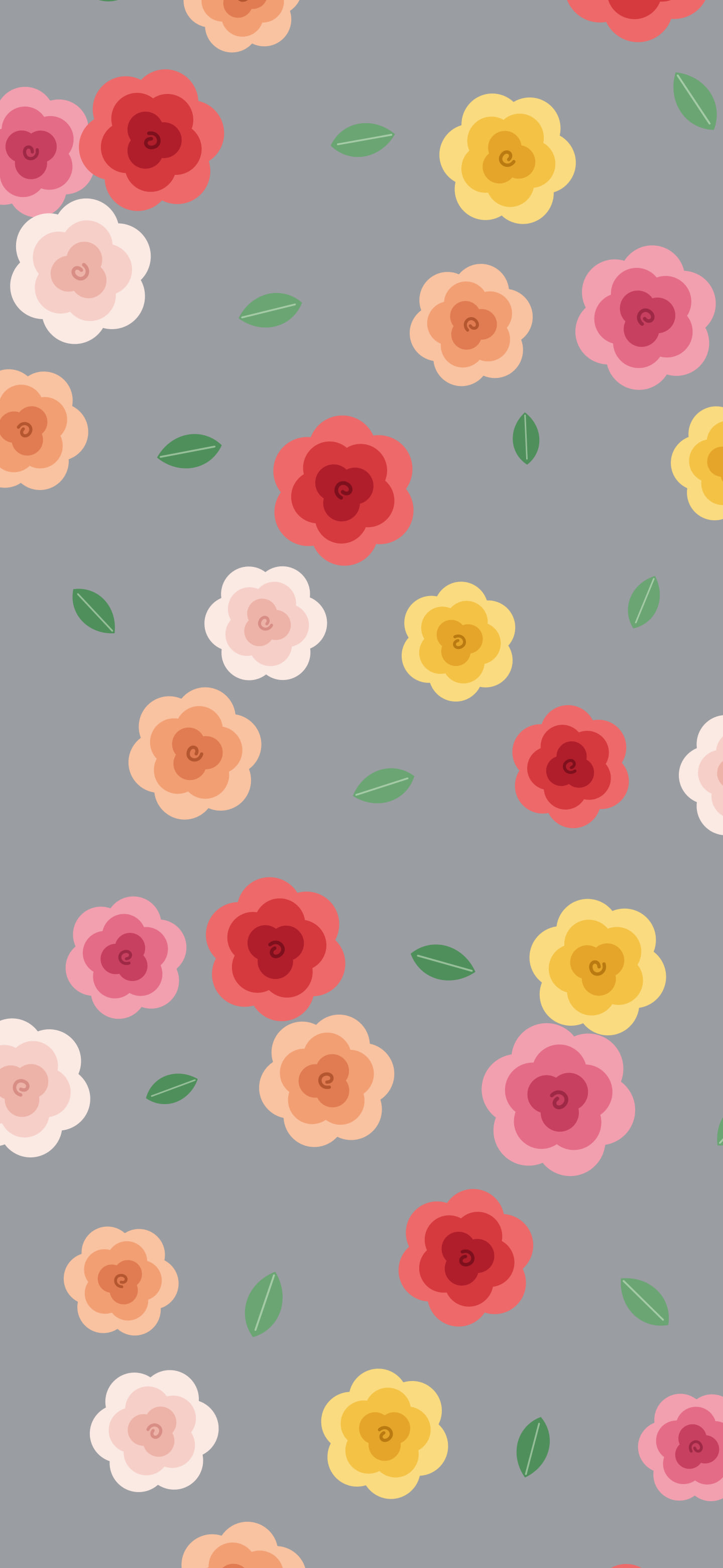 Gray Rose Pattern wallpaper for iPhone and Android