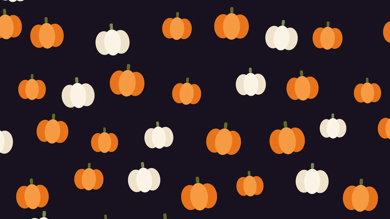 Halloween Pumpkin Pattern desktop wallpaper in 4K