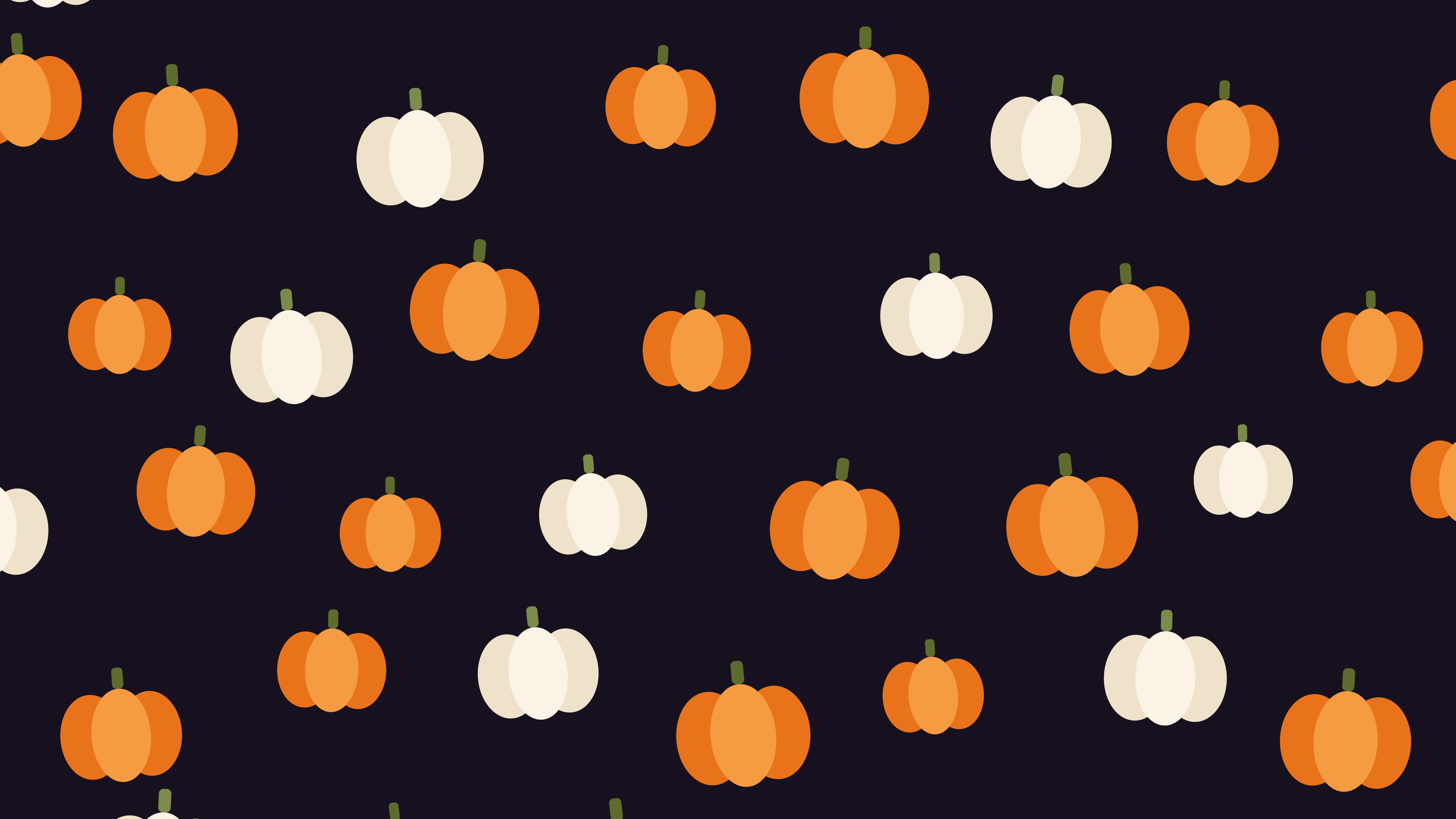 Halloween Pumpkin Pattern desktop wallpaper in 4K