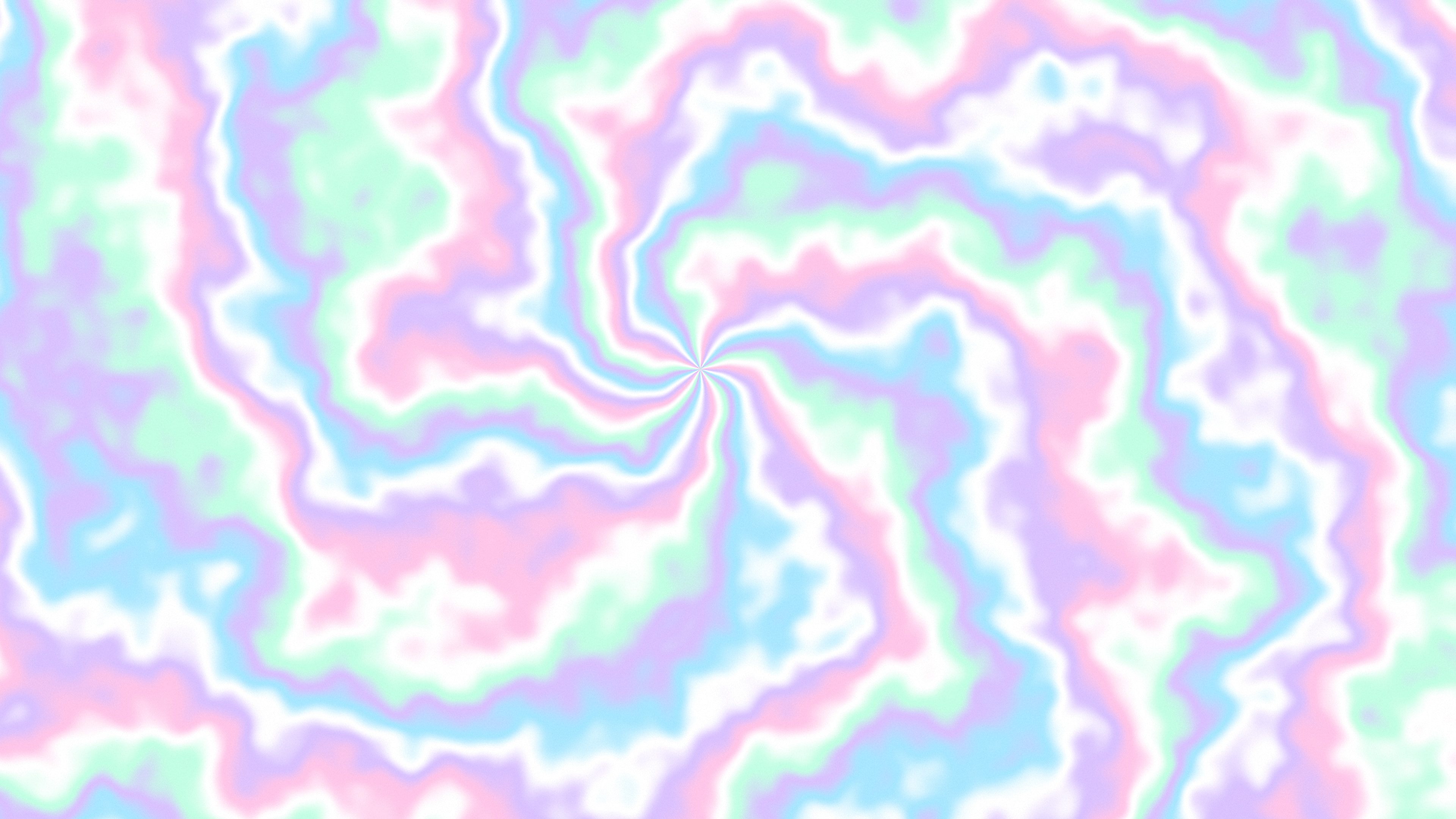 Holographic Spiral Tie Dye desktop wallpaper in 4K