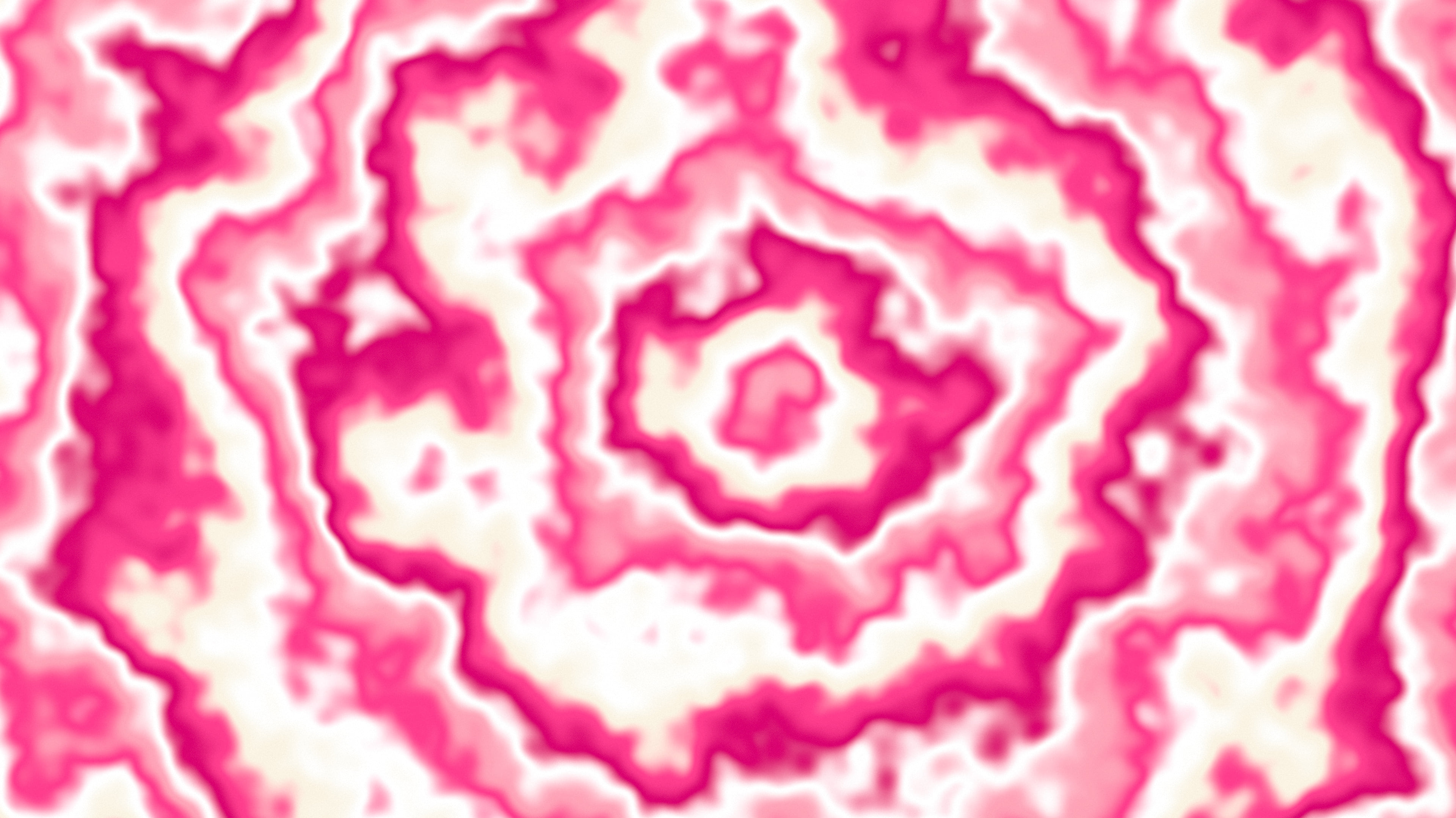 Hot Pink and Cream Bullseye Tie Dye desktop wallpaper in 4K