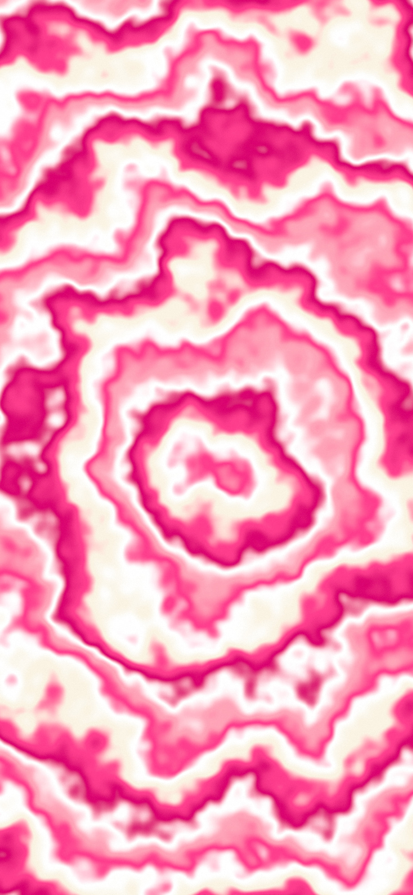 Hot Pink and Cream Bullseye Tie Dye wallpaper for iPhone and Android