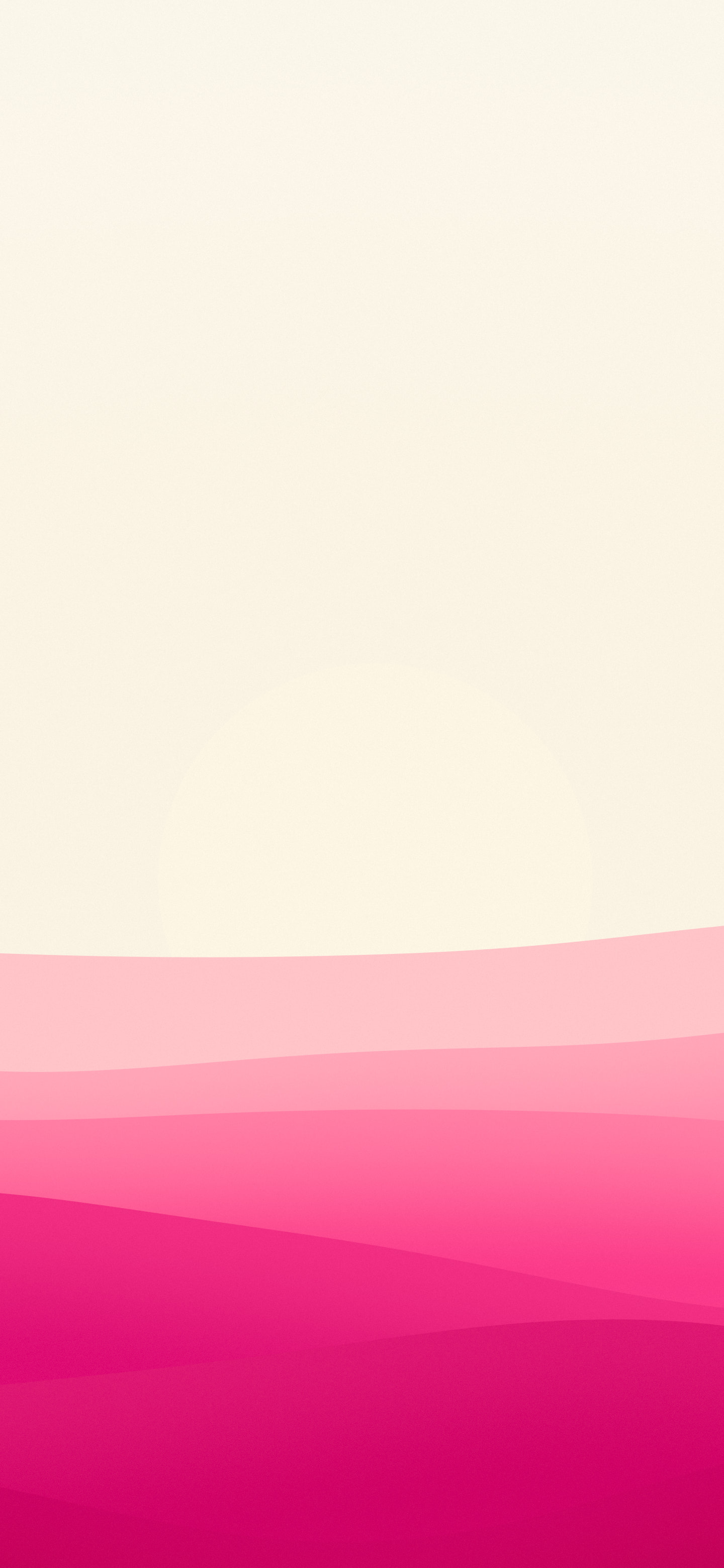 Hot Pink and Cream Minimalist Sunset Hills wallpaper for iPhone and Android