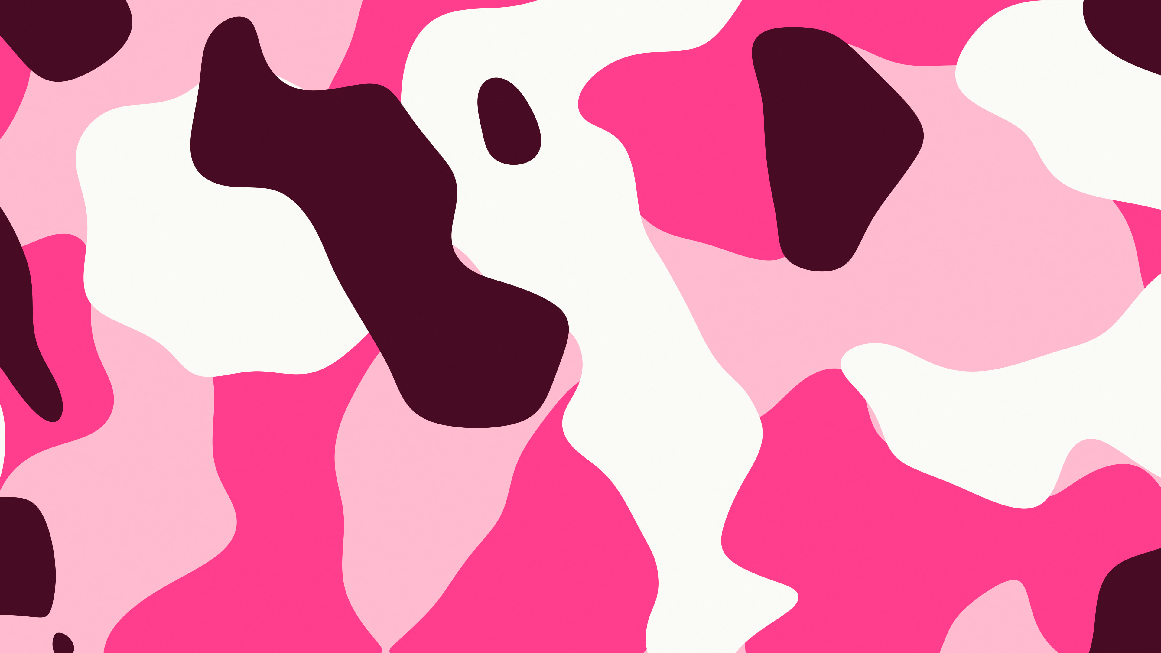 Hot Pink and White Camo desktop wallpaper in 4K