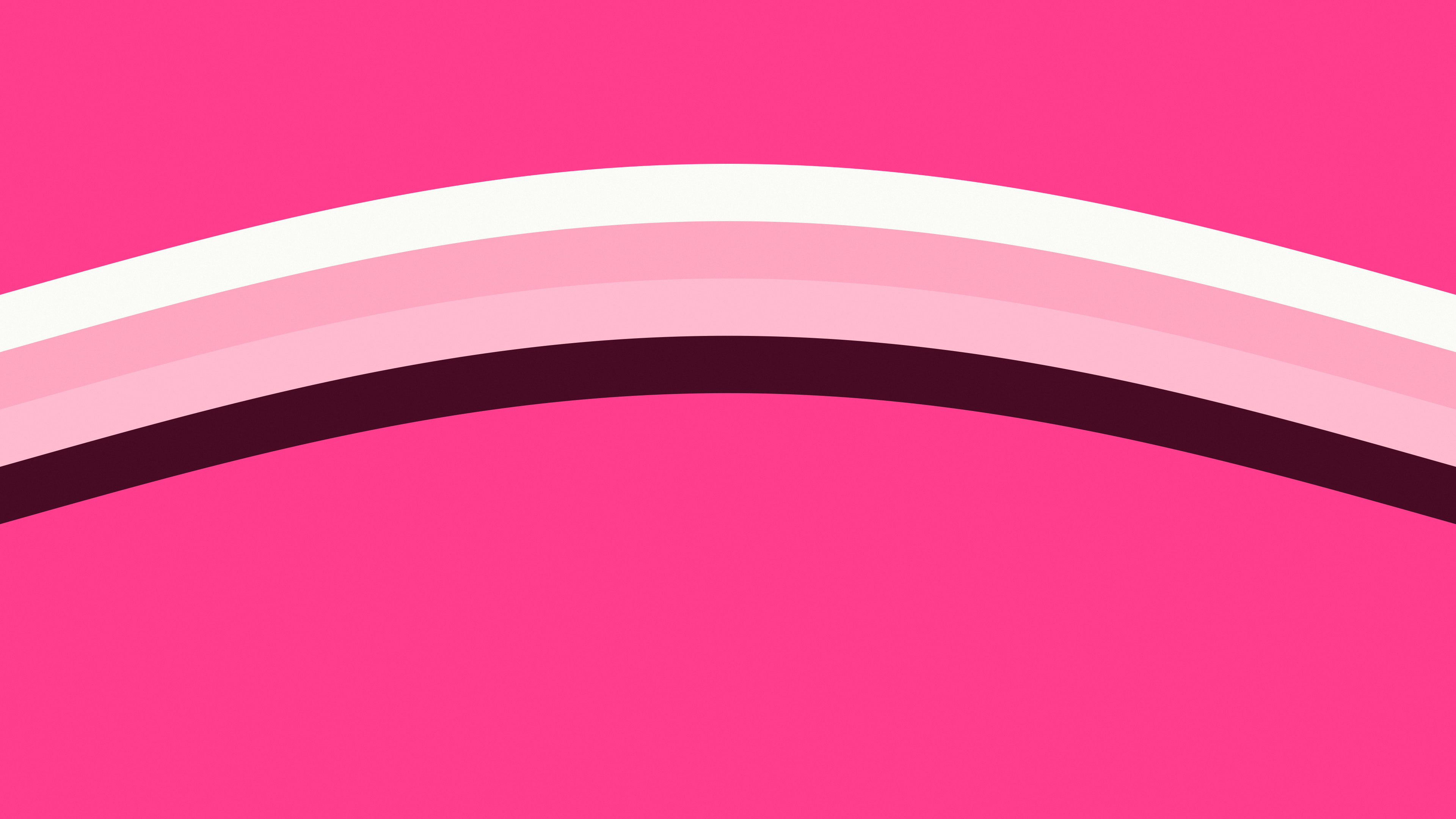 Hot Pink and White Retro Stripe desktop wallpaper in 4K