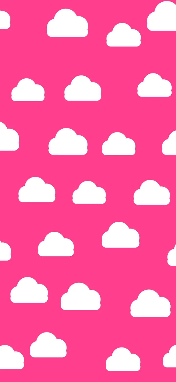Hot Pink Cloud Pattern wallpaper for iPhone and Android