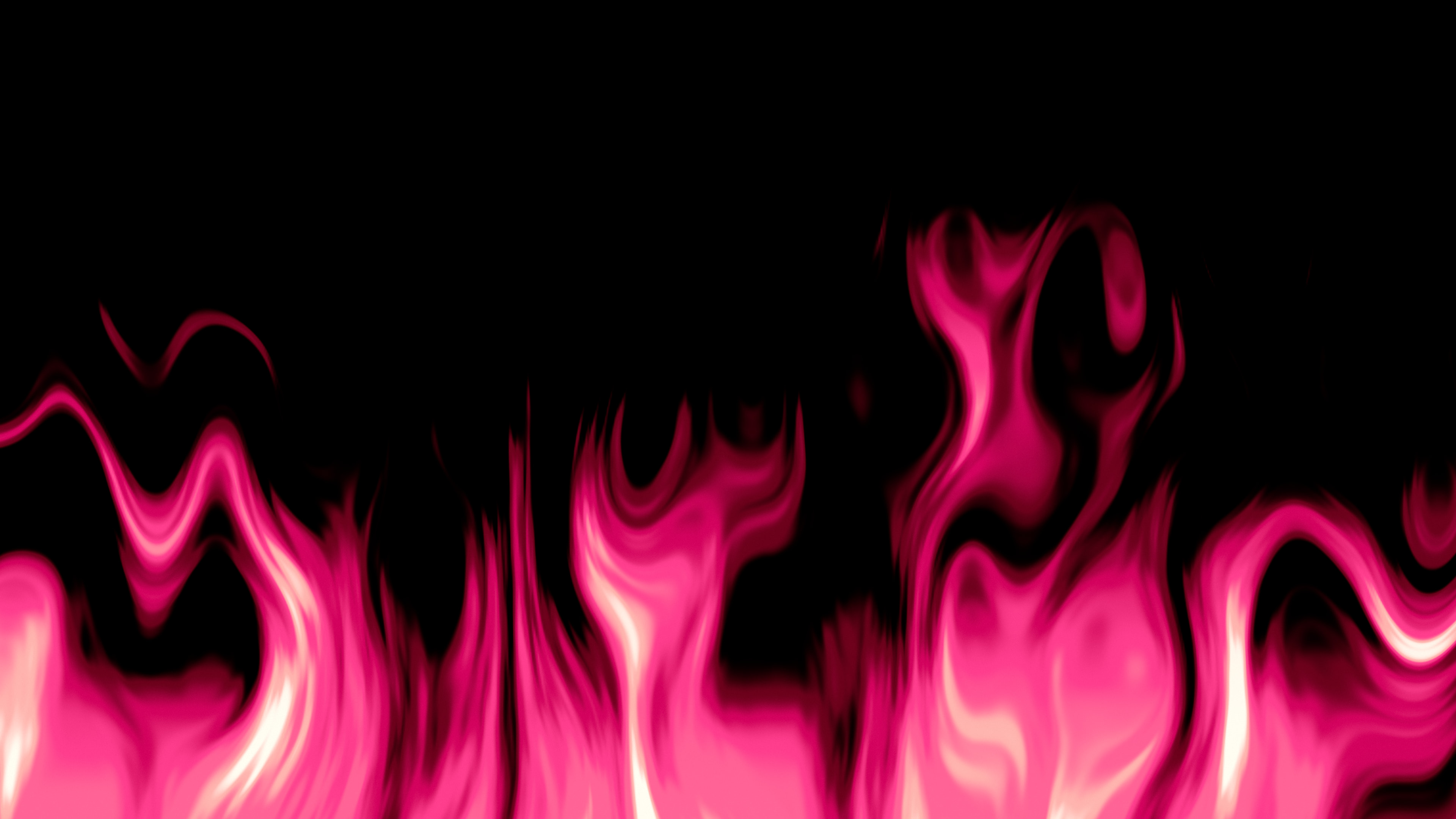 Hot Pink Fire Flames desktop wallpaper in 4K