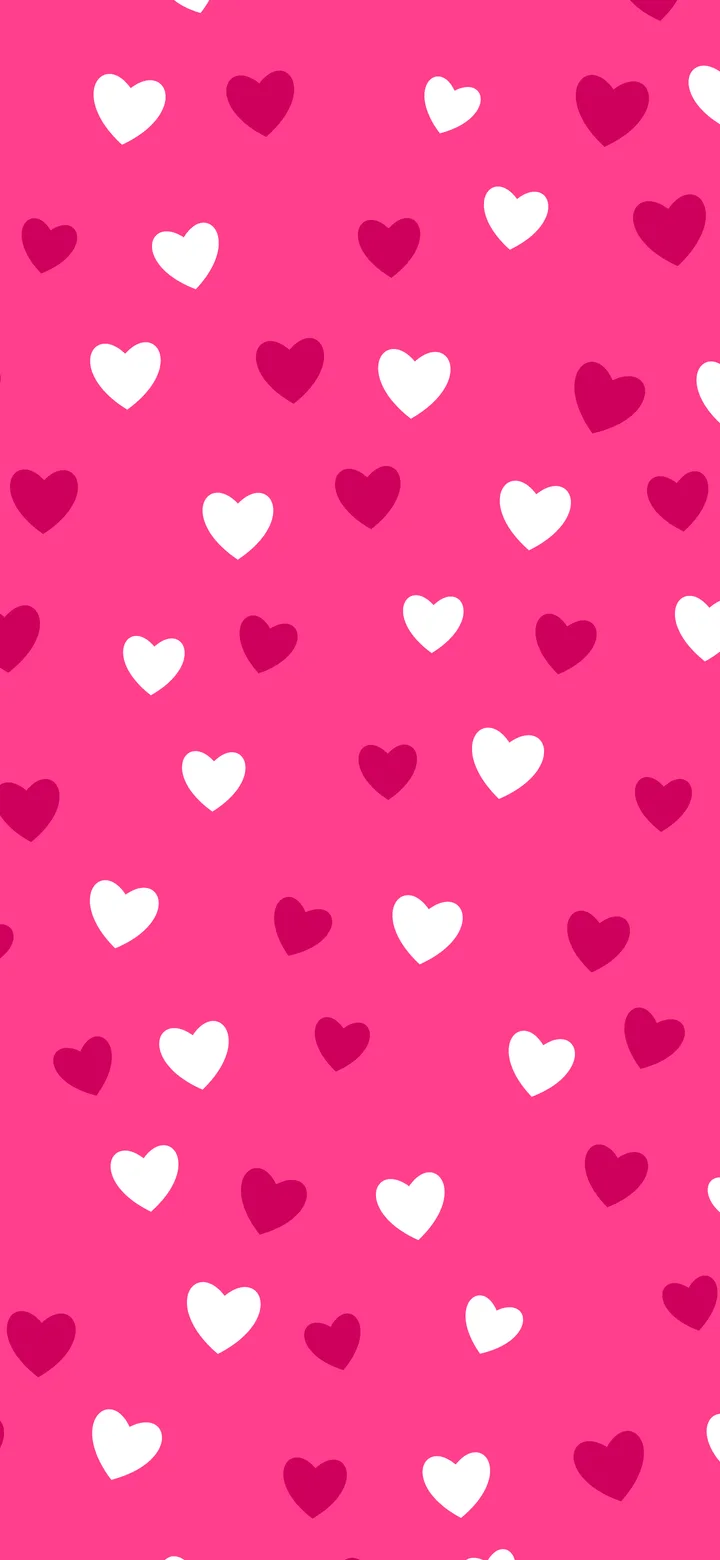 Hot Pink Heart Pattern wallpaper for iPhone and Android