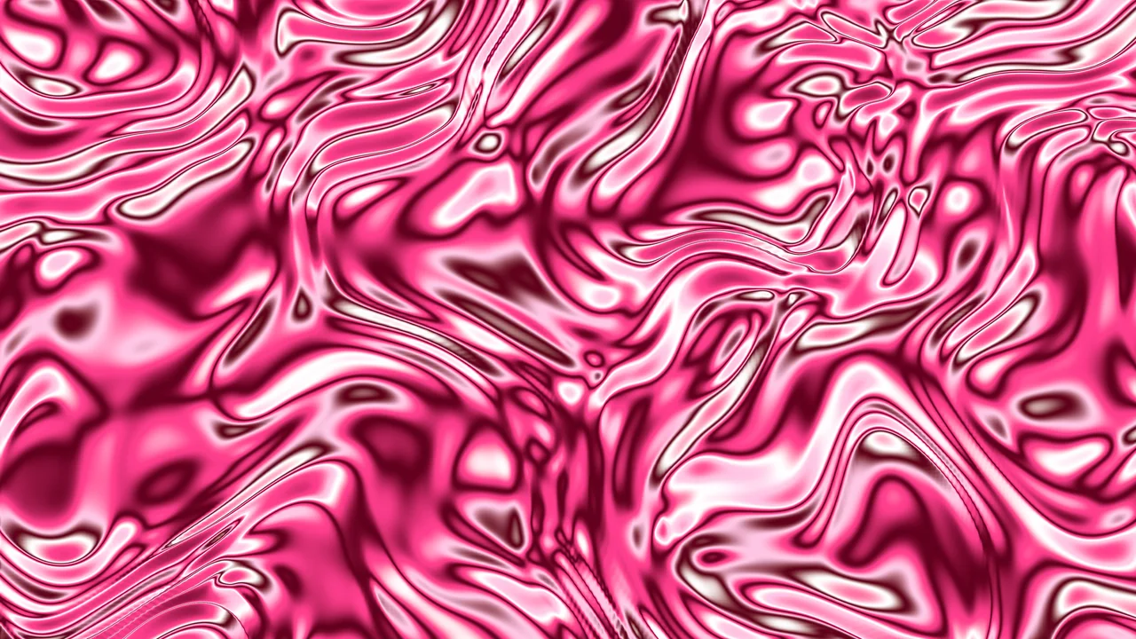 Hot Pink Liquid Chrome desktop wallpaper in 4K