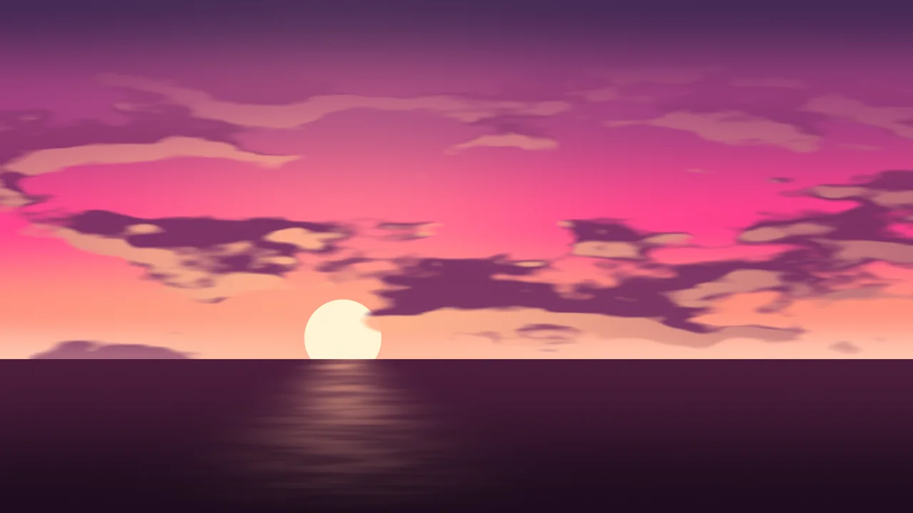 Hot Pink Sunset Sky desktop wallpaper in 4K