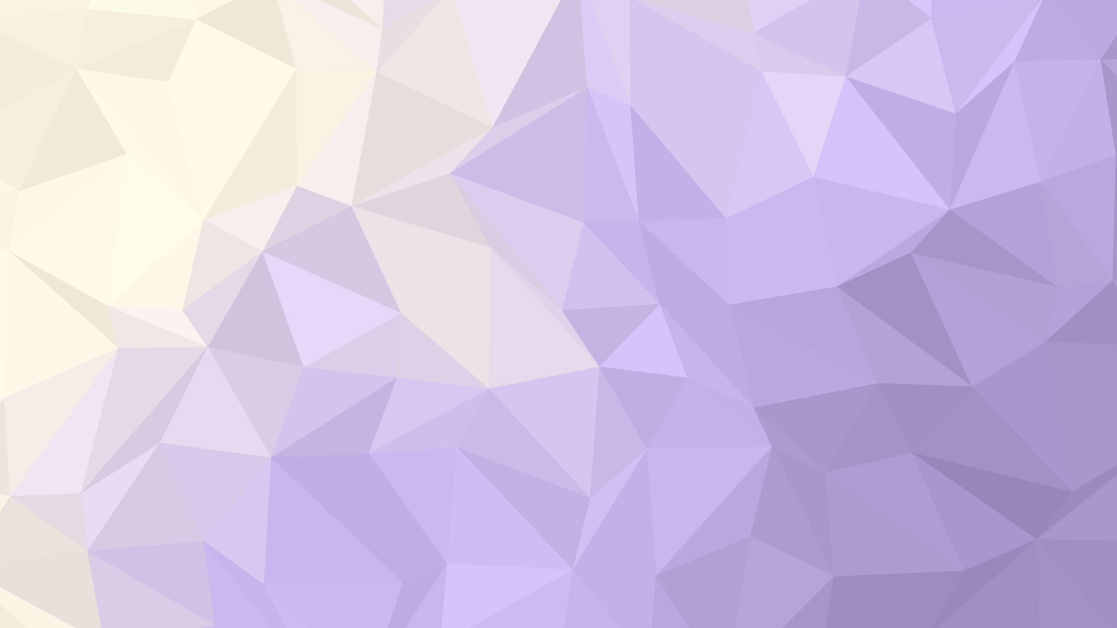 Lavender and Cream Low Poly desktop wallpaper in 4K