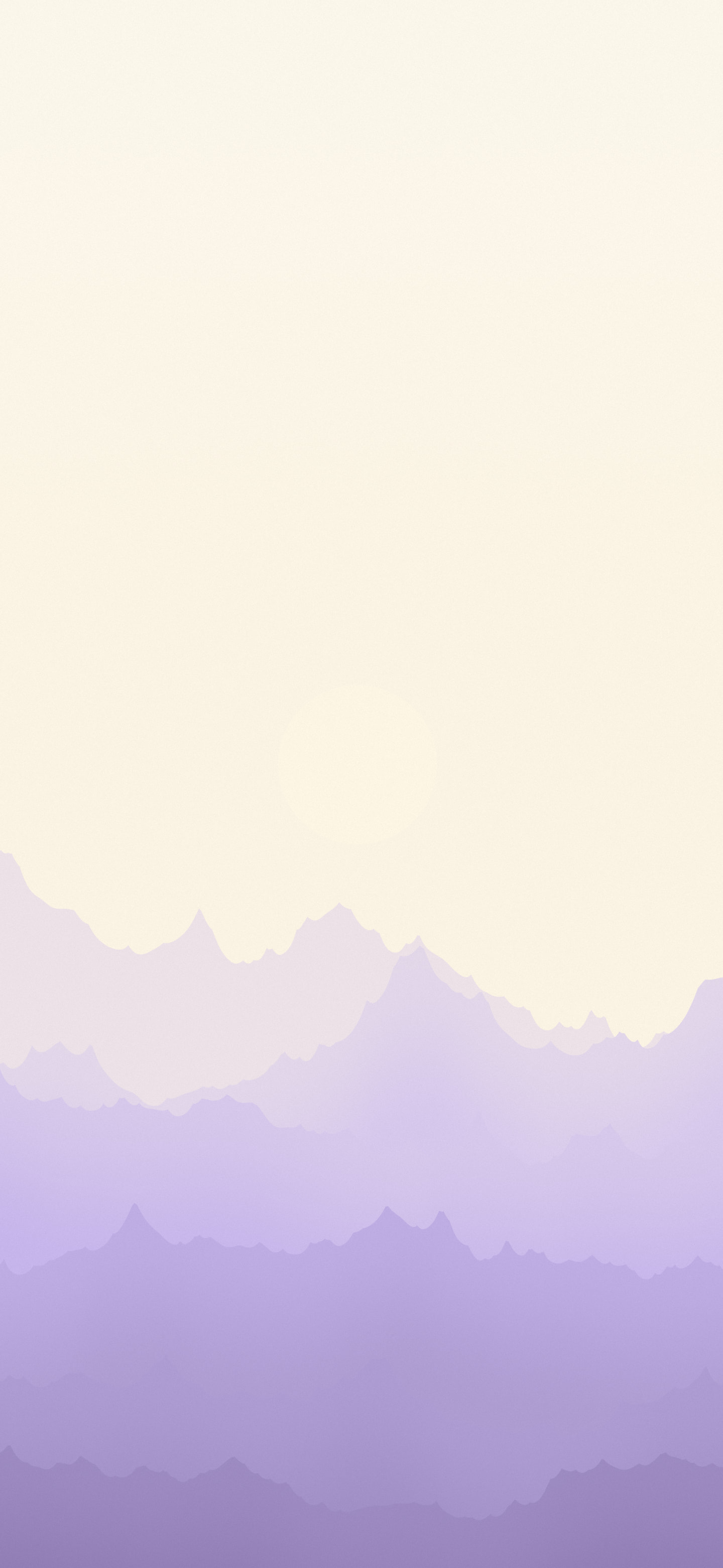 Lavender and Cream Minimalist Mountain Landscape wallpaper for iPhone and Android