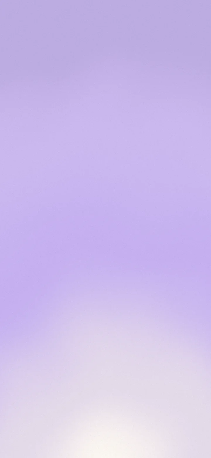 Lavender and Cream Sunrise Aura Gradient wallpaper for iPhone and Android