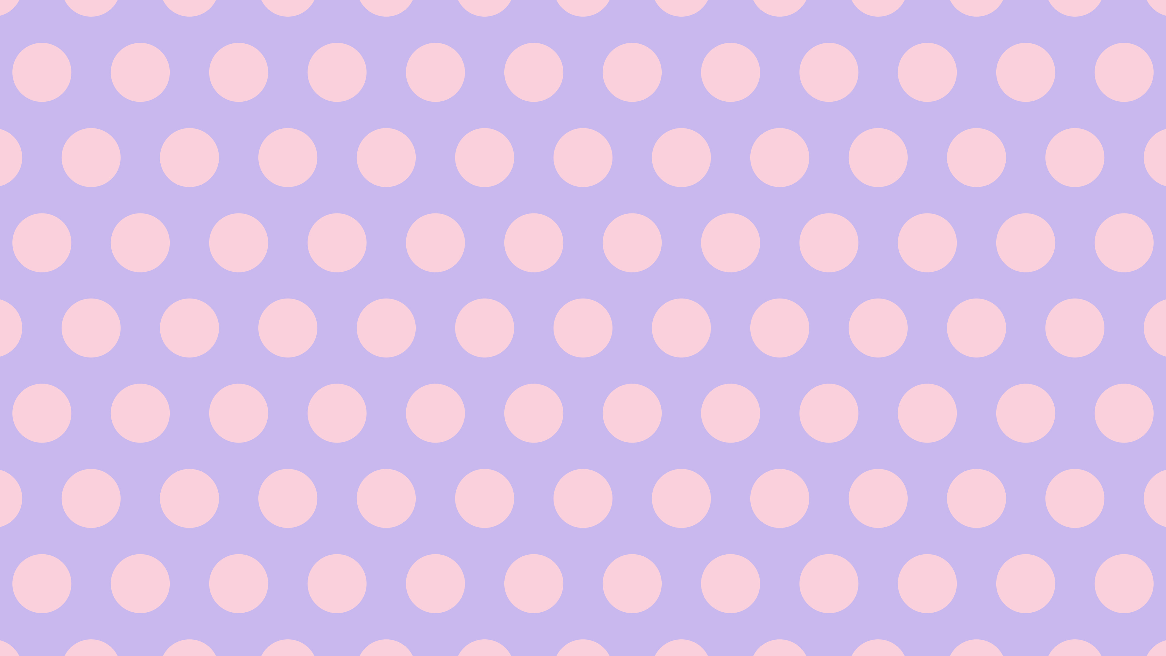 Lavender and Pastel Pink Polka Dot desktop wallpaper in 4K