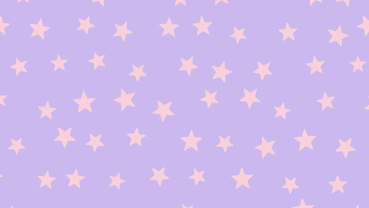 Lavender and Pastel Pink Star Pattern desktop wallpaper in 4K