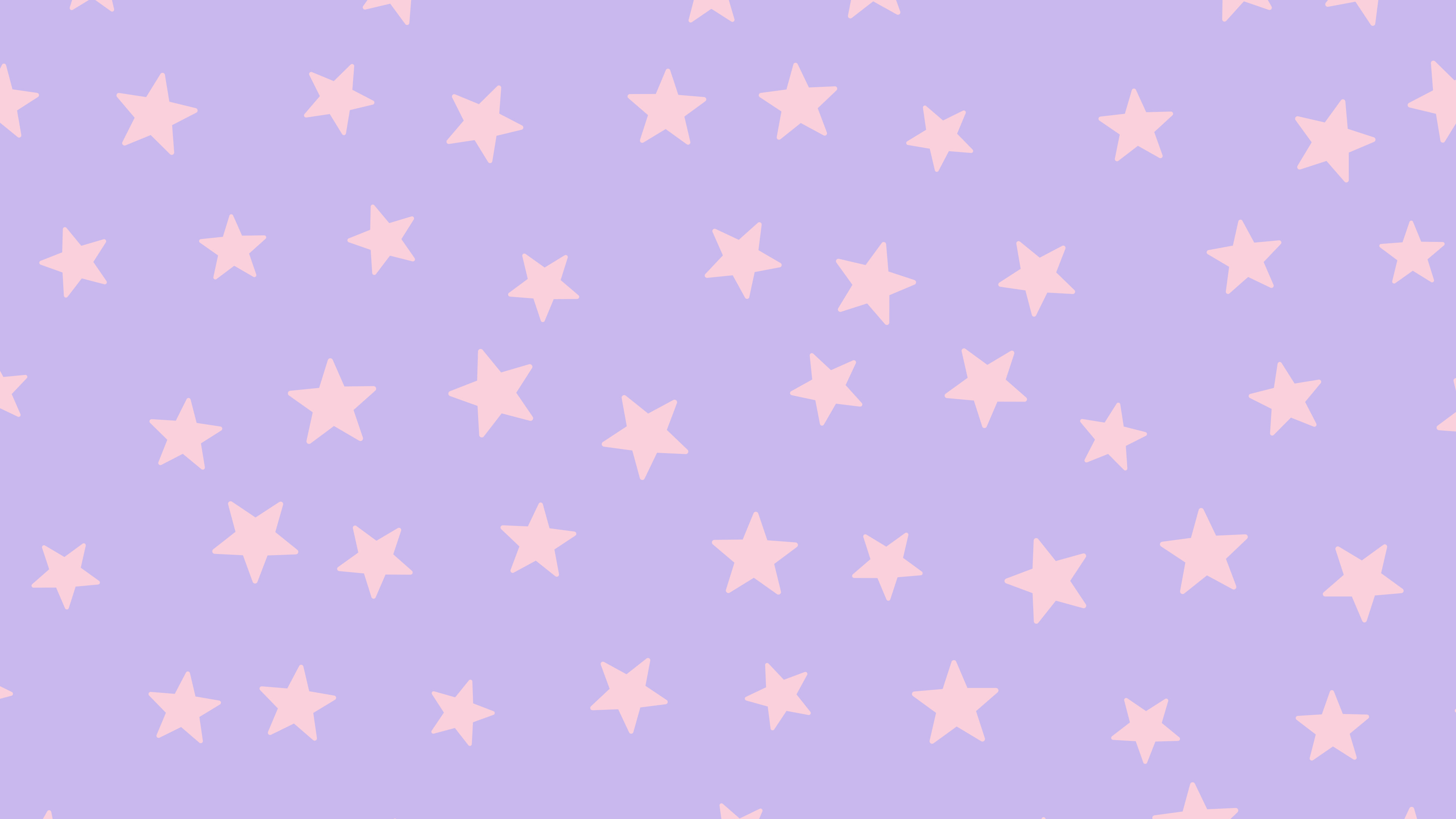 Lavender and Pastel Pink Star Pattern desktop wallpaper in 4K