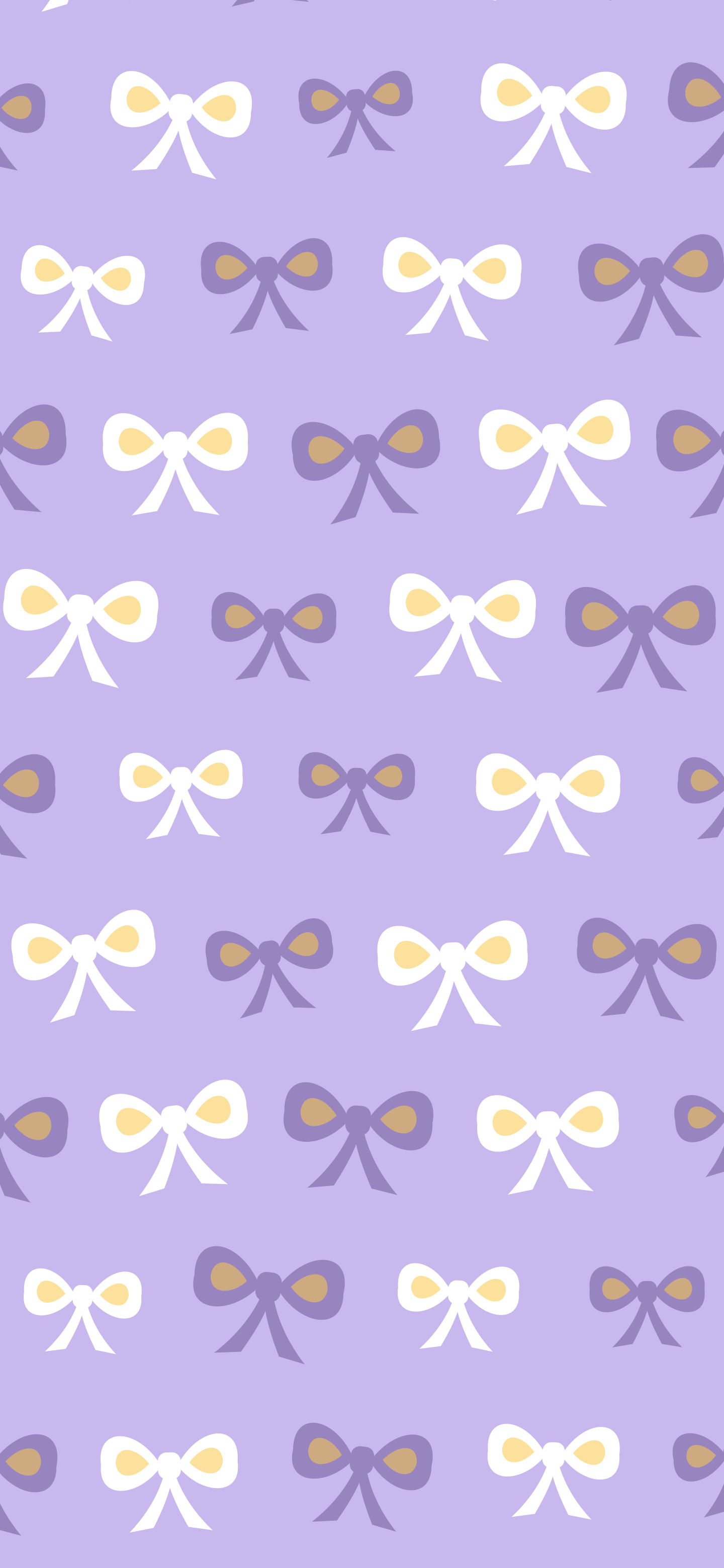 Lavender Bow Pattern wallpaper for iPhone and Android