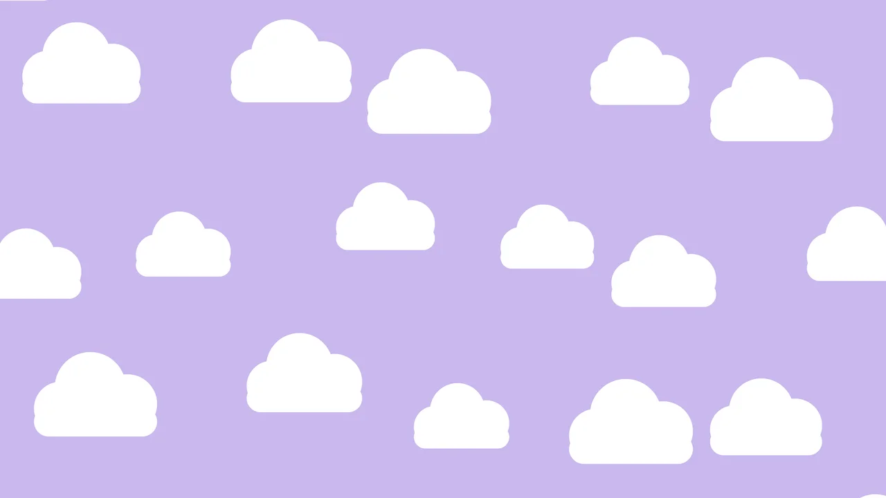 Lavender Cloud Pattern desktop wallpaper in 4K