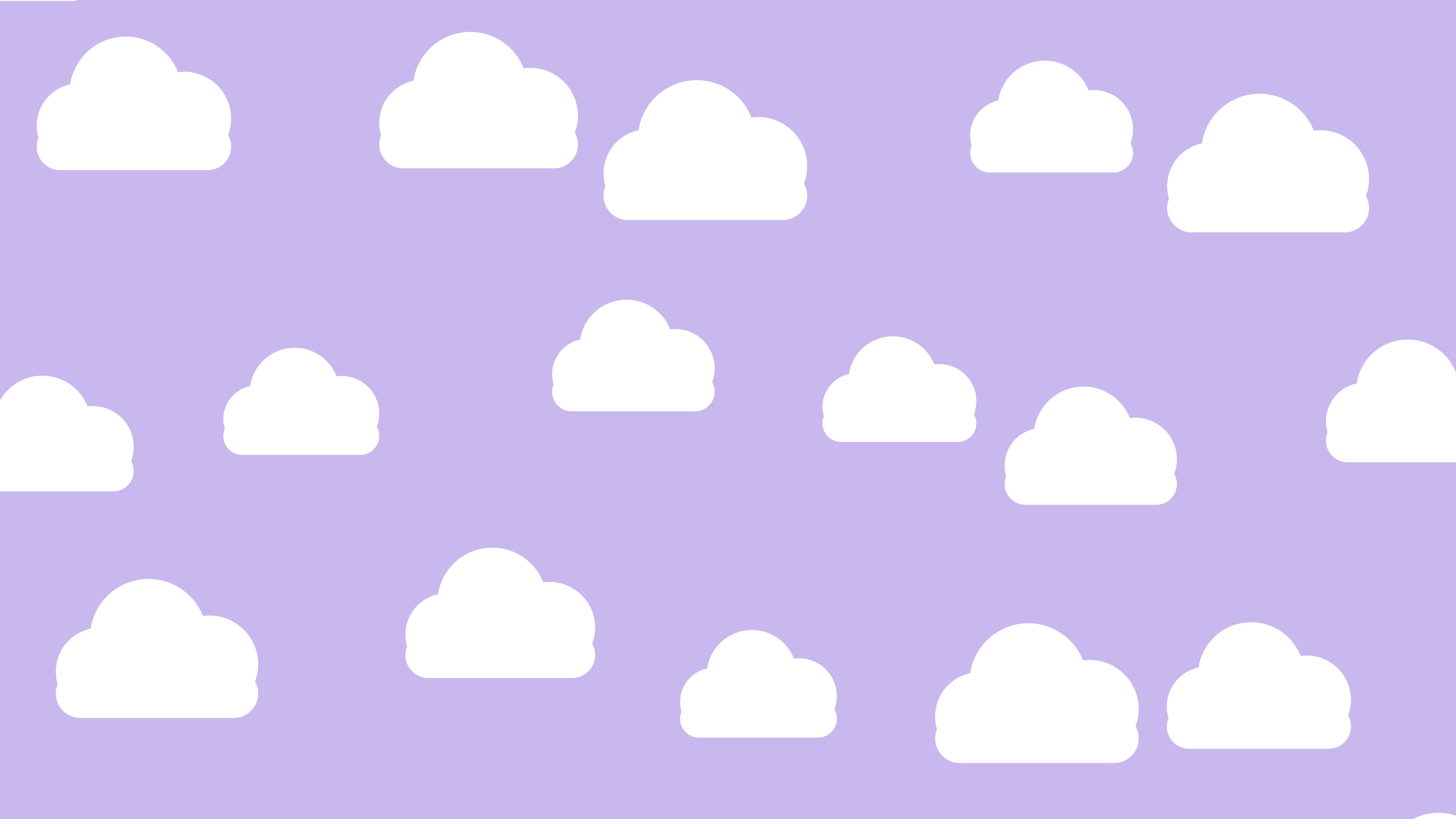 Lavender Cloud Pattern desktop wallpaper in 4K