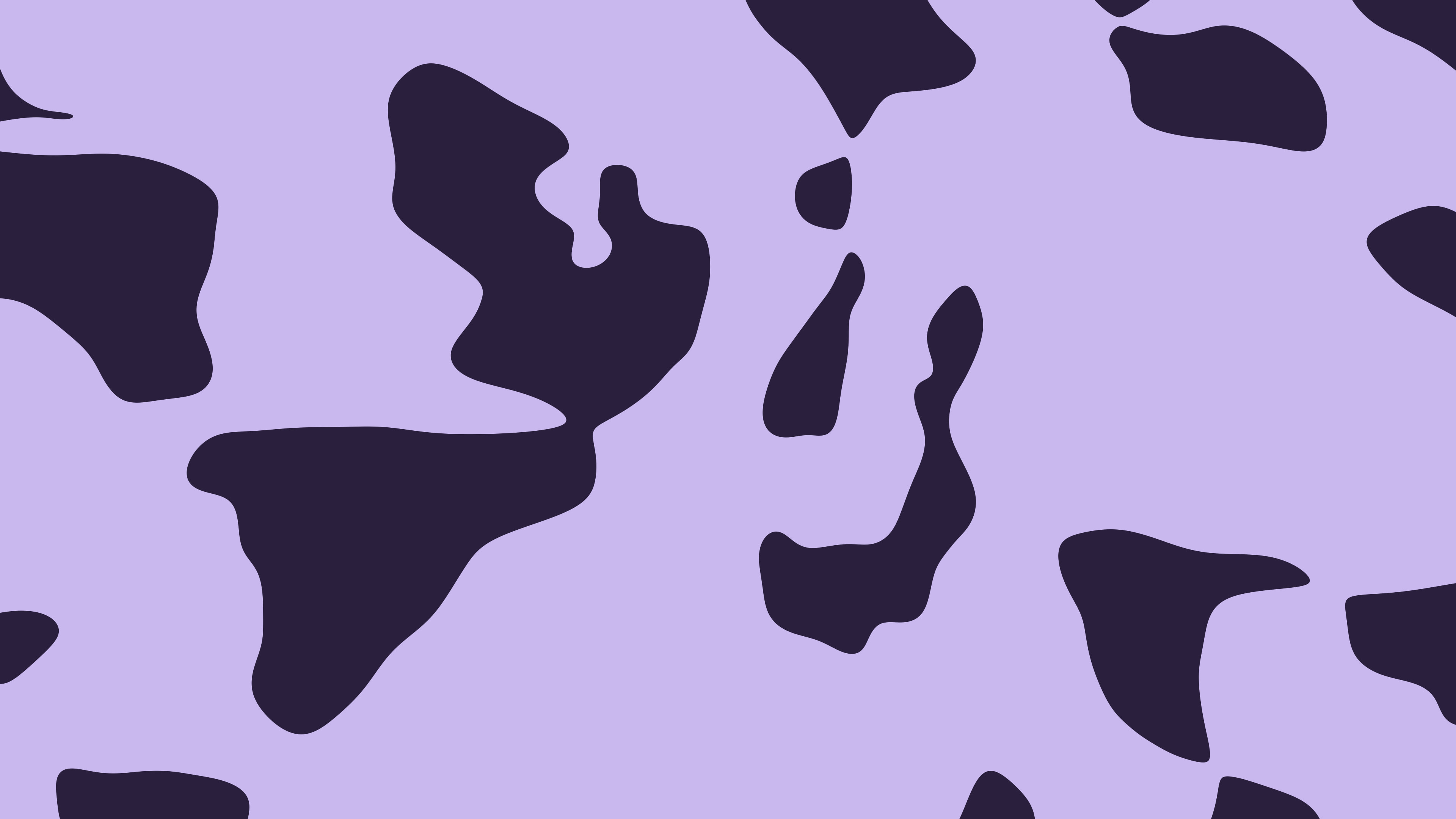 Lavender Cow Print desktop wallpaper in 4K
