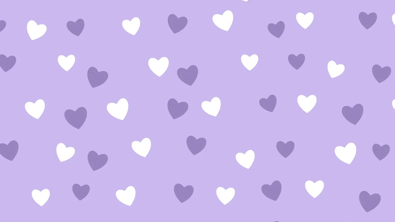 Lavender Heart Pattern desktop wallpaper in 4K