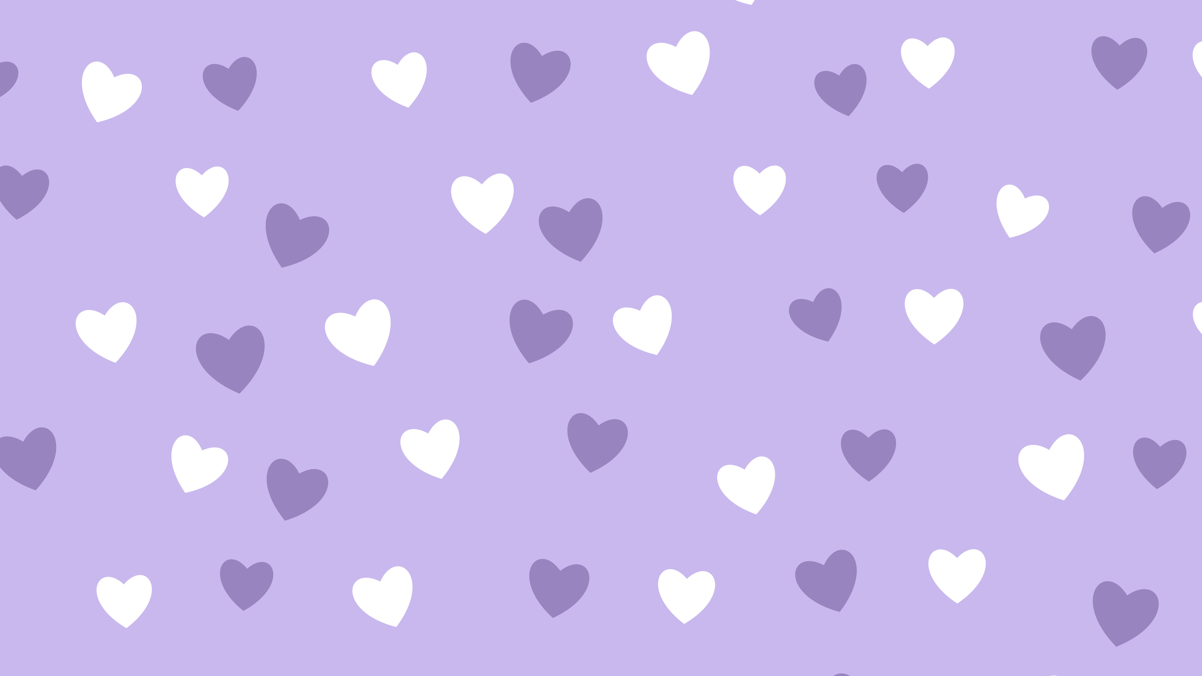 Lavender Heart Pattern desktop wallpaper in 4K