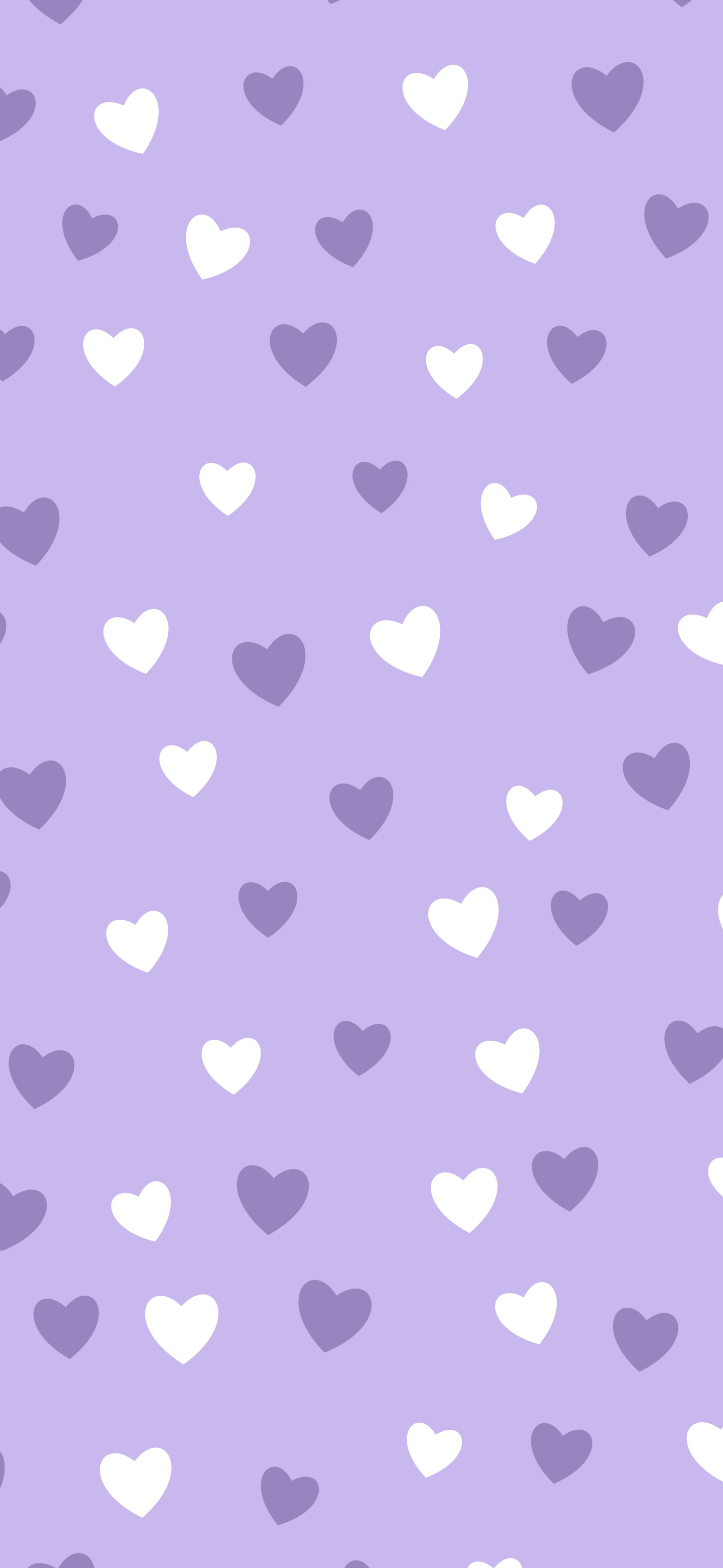 Lavender Heart Pattern wallpaper for iPhone and Android