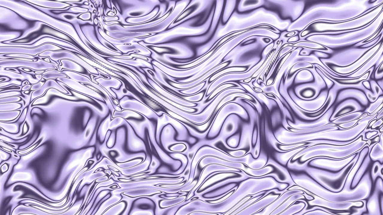 Lavender Liquid Chrome desktop wallpaper in 4K