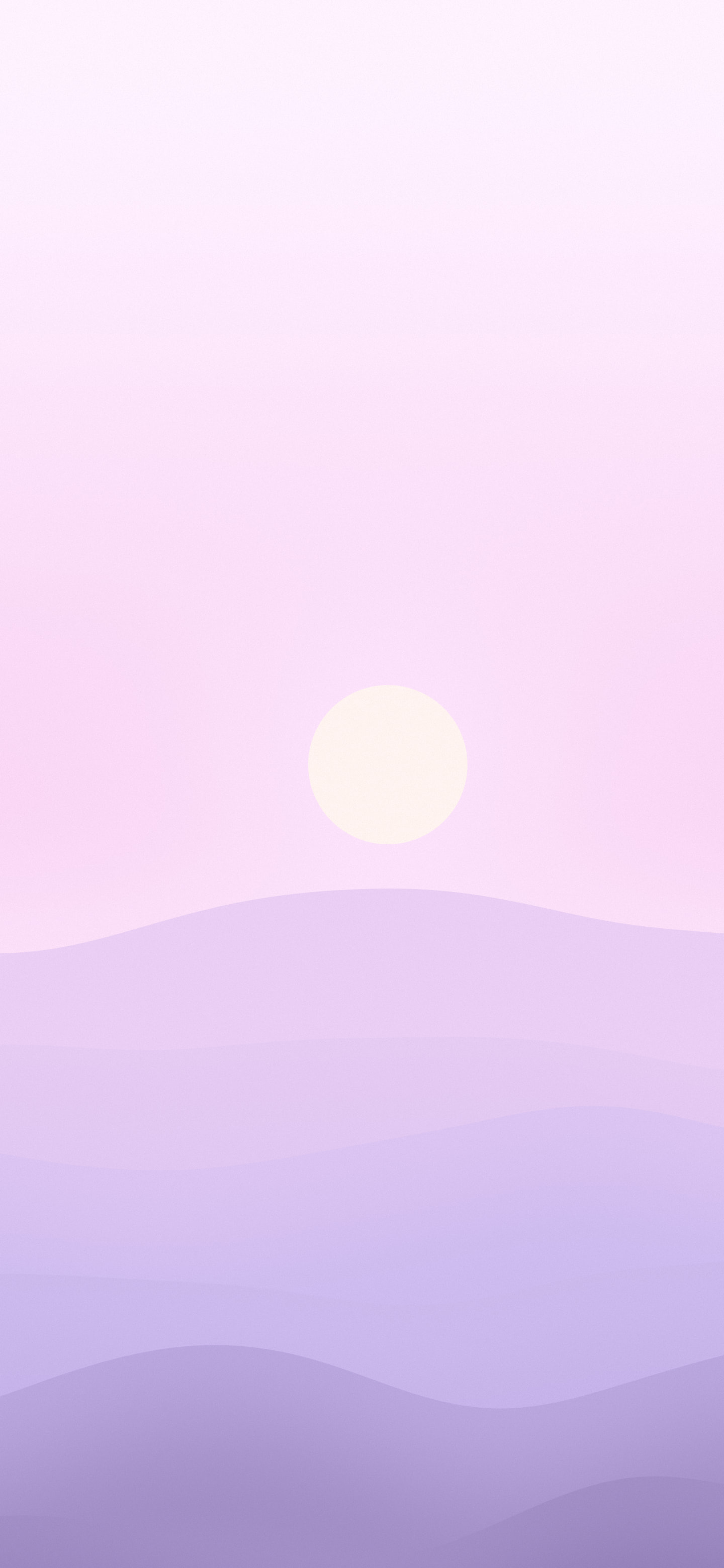 Lavender Minimalist Desert Dunes wallpaper for iPhone and Android